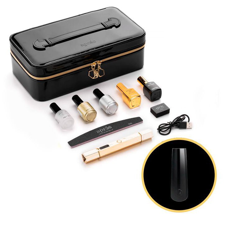 Apres Gel X Nail Extension Kit - 500 Pcs Sculpted Square Long Press On Nails | Professional Salon Quality Fake Nails for Women | Perfect for Weddings, Parties & Special Occasions