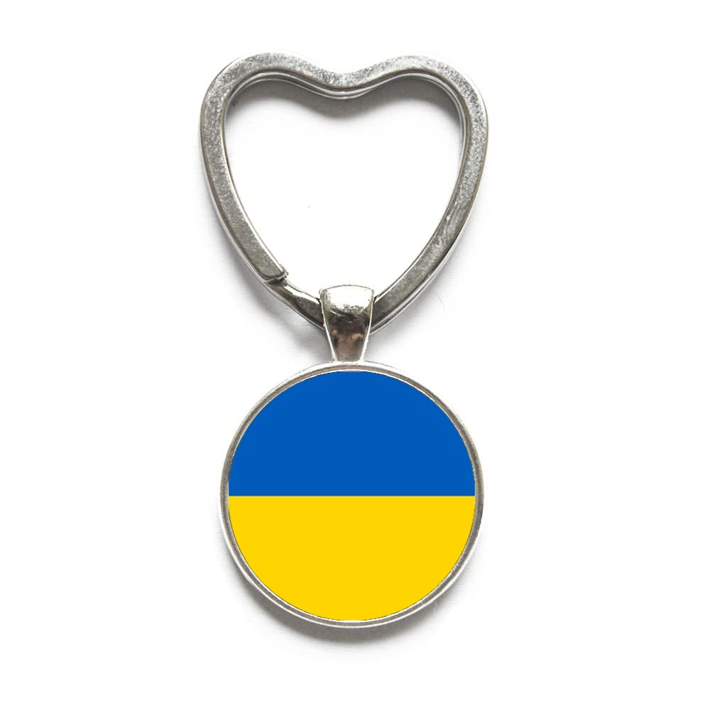 Ukrainian Flag Keychain - Ukraine Key Ring for Travel & Gifts