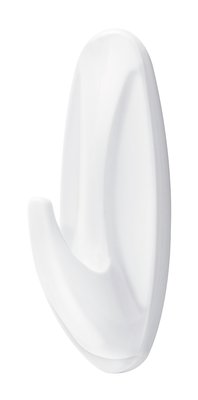 Damage-Free Hanging Medium Utility Hooks Pack - 10 Pack Heavy Duty Adhesive Hooks for Bathroom, Kitchen, Dorm Room Organization - No Nails, No Drilling, No Residue