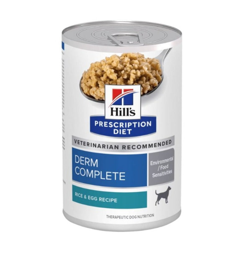 Hill's Science Diet Canine Derm Complete Skin & Coat Care Dry Dog Food - 13oz Bag - Veterinarian Recommended for Dogs with Skin Allergies & Sensitivities - Perfect for Daily Nutrition & Allergy Relief