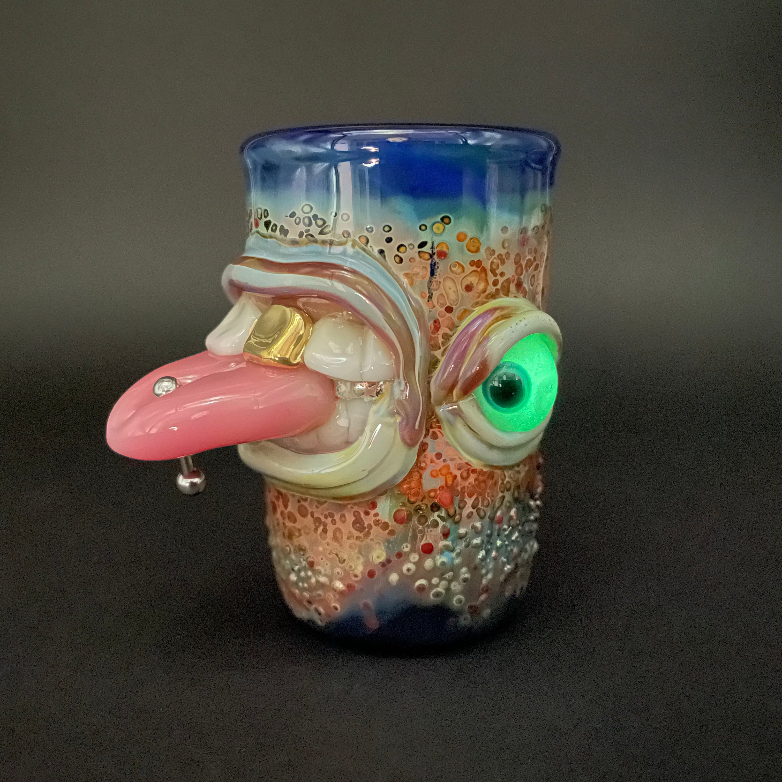 Stainless Steel Pierced Tongue Shot Glass - Unique Body Jewelry & Party Drinking Cup for Shots, Cocktails, and Body Piercing Enthusiasts