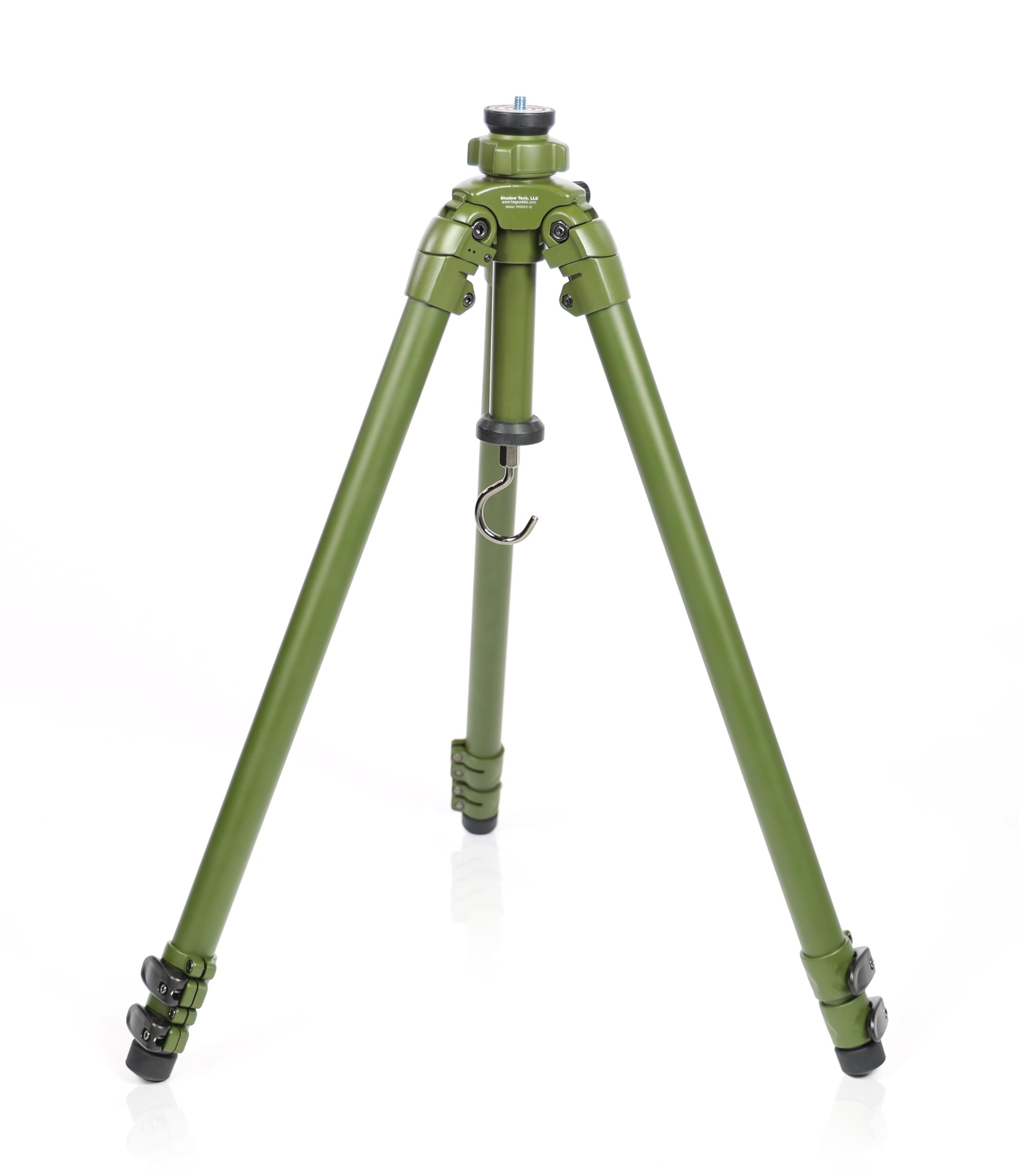 Shadow Tech LLC PIG0311-G Gen 2 Field Tripod - OD Green Tall Tactical Shooting Tripod for Precision Rifles & Hunting | Outdoor Adventures & Long Range Shooting