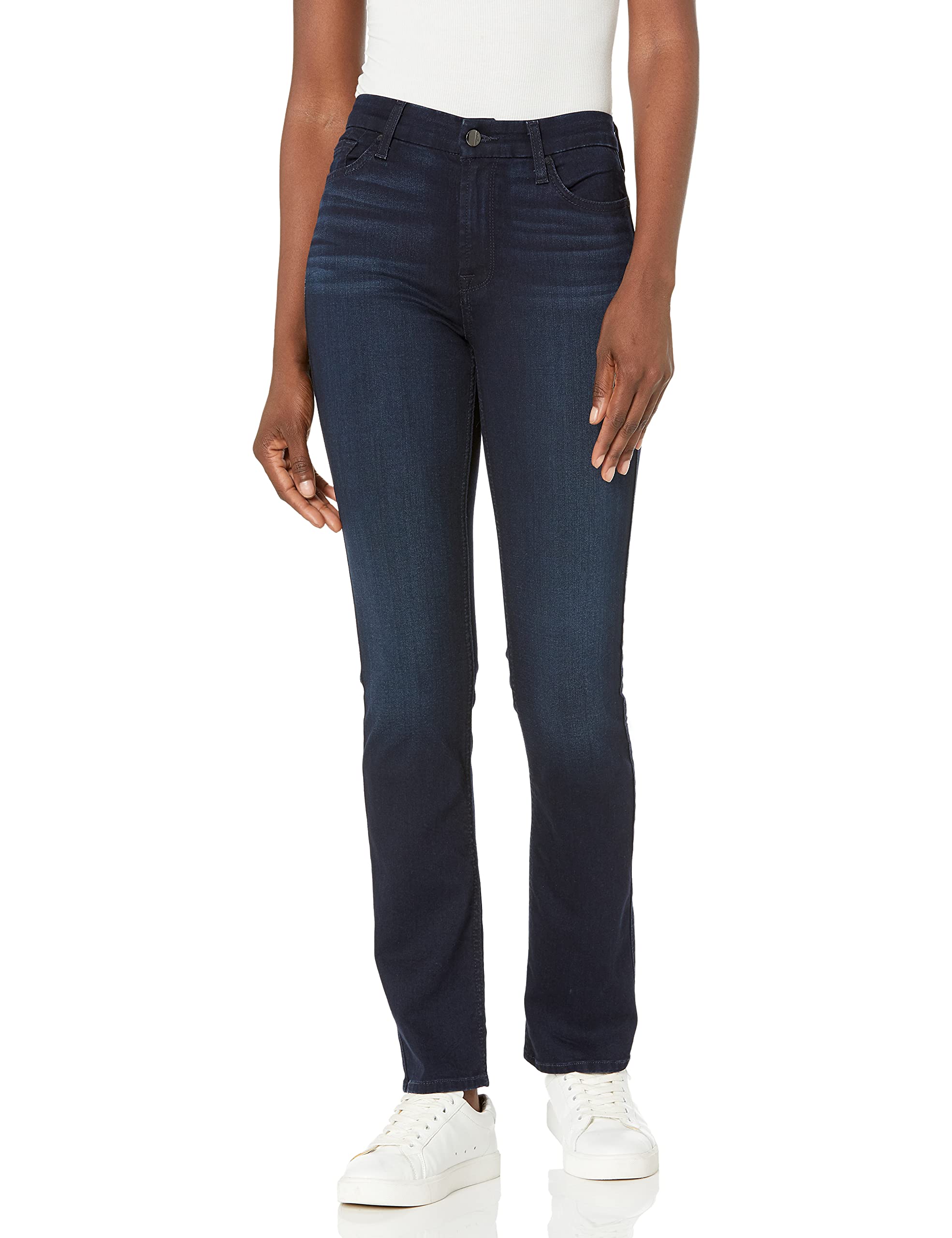 Jen7 Women's Slim Straight Jeans - High Waist Stretch Denim Pants for Casual & Work | Perfect for Office, Date Night & Everyday Wear