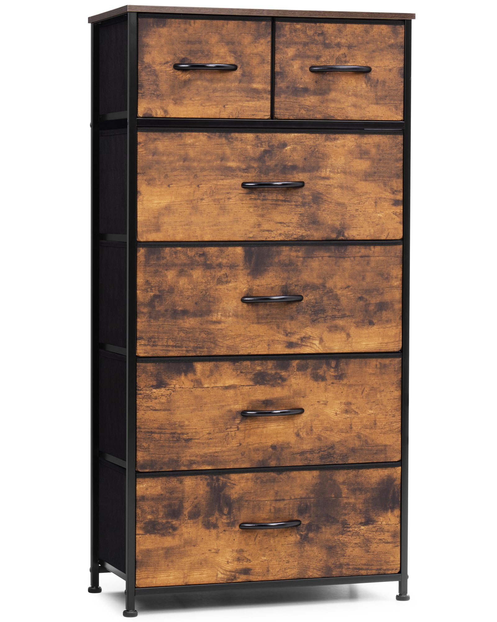 Crestlive Vertical Dresser Storage Tower - 6 Drawer Organizer for Bedroom & Closet