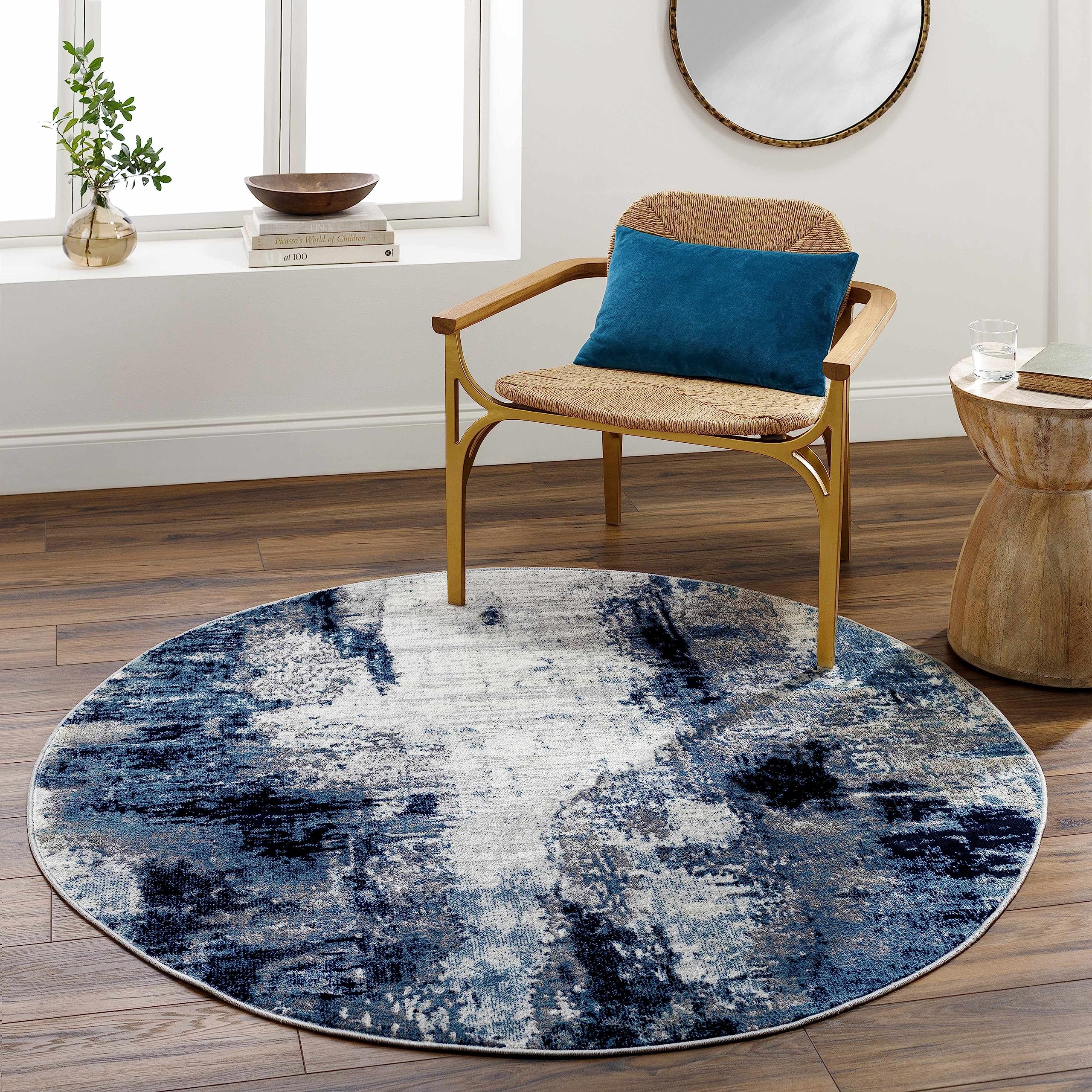 Hauteloom Baldwyn Modern Area Rug for Living Room & Bedroom - 6'7