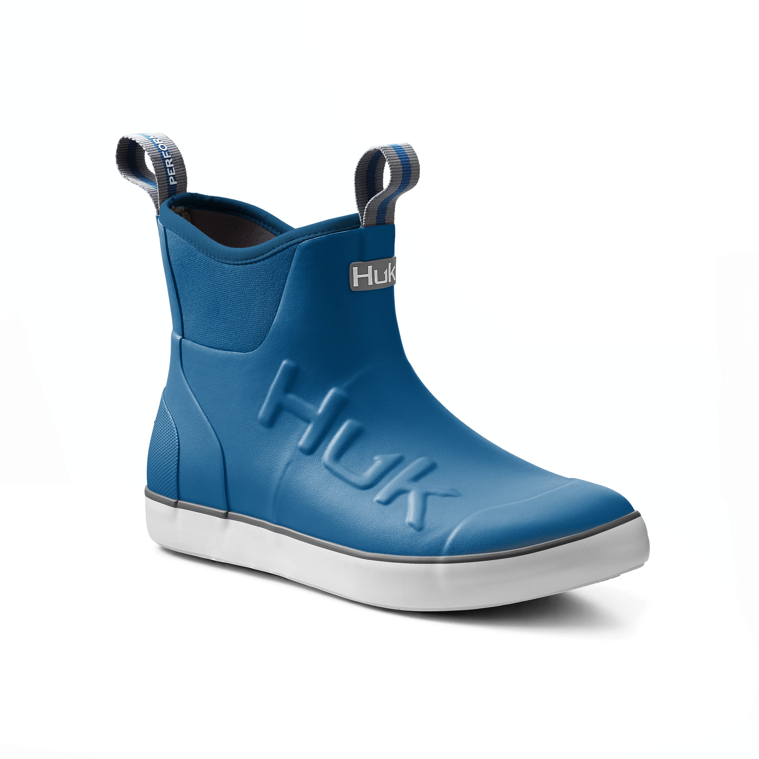 HUK Men's Rogue Wave High-Performance Fishing & Deck Boots - Waterproof Rain Shoes for Outdoor Fishing, Boating & Wet Weather Activities