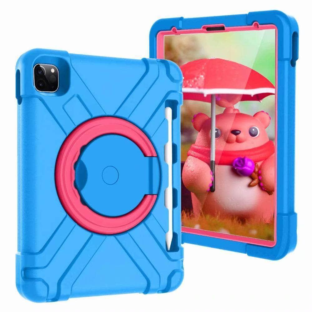 2020 iPad Pro 11 Case - Shockproof Silicone & EVA Protective Cover with Kids-Safe Pen Holder | Perfect for School, Travel & Everyday Use