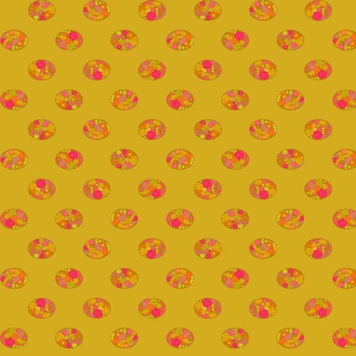 Ellipse Andover A9884Y Yellow Floral Spot Women's Dress - Elegant Floral Print Summer Dress for Casual Wear, Parties & Outdoor Events