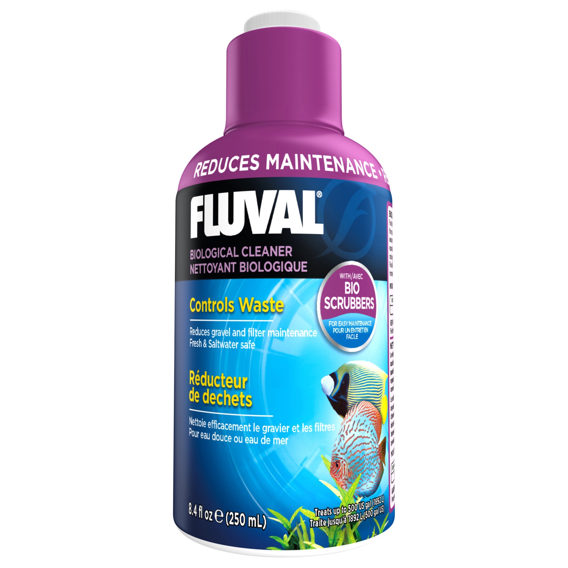 Fluval Biological Cleaner for Aquariums - Waste Control & Water Clarifier, 8.4oz (250ml) - Removes Organic Waste & Improves Water Quality for Freshwater & Saltwater Fish Tanks