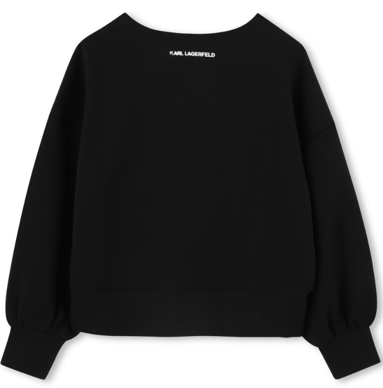 KARL LAGERFELD CAFE Sweatshirt for Women - Cozy Pullover Hoodie with Logo Design - Perfect for Casual Wear, Coffee Dates & Street Style Fashion