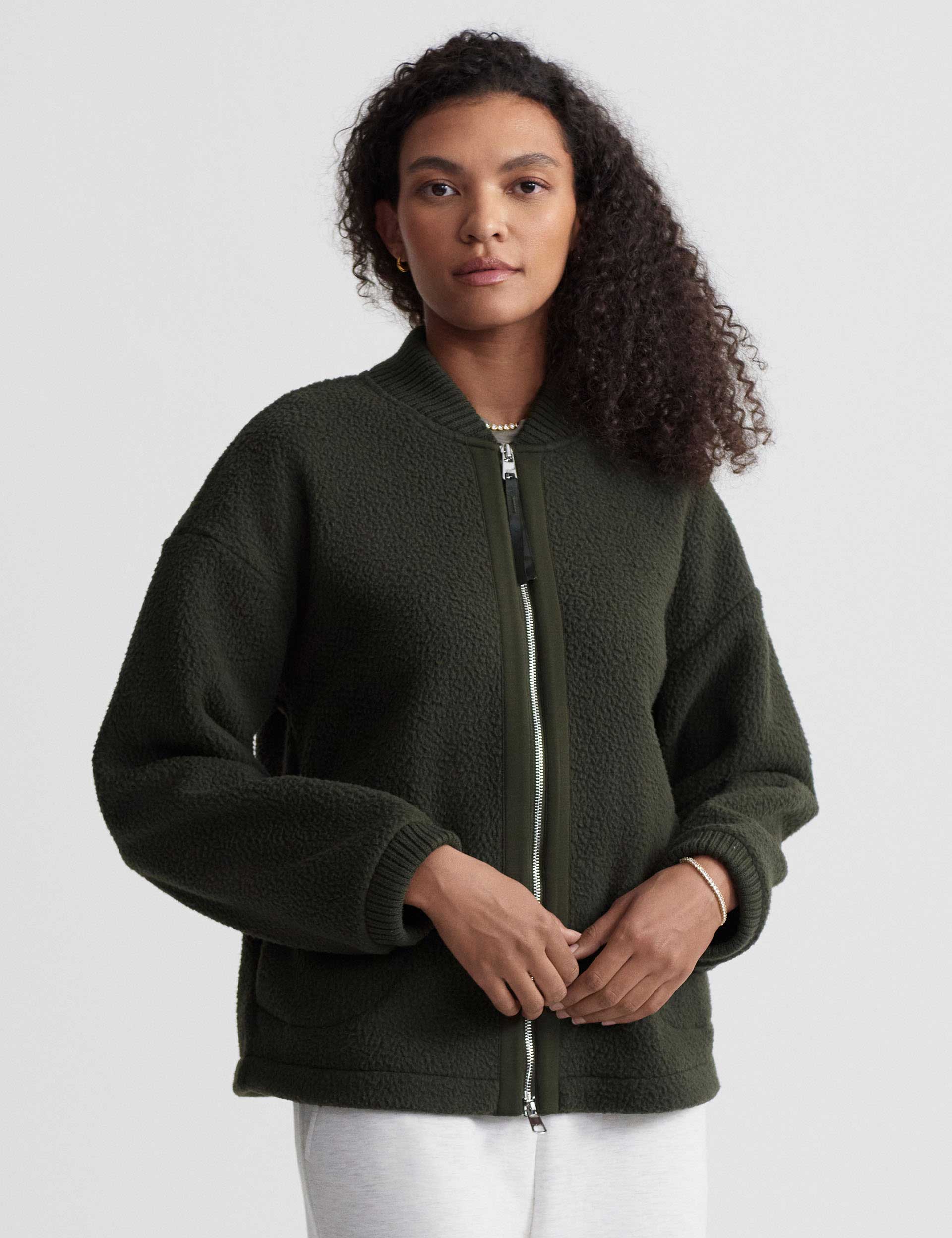 Willmont Patch Pocket Fleece Jacket - Dark Resin Green | Warm & Cozy Outdoor Fleece for Hiking, Camping & Casual Wear