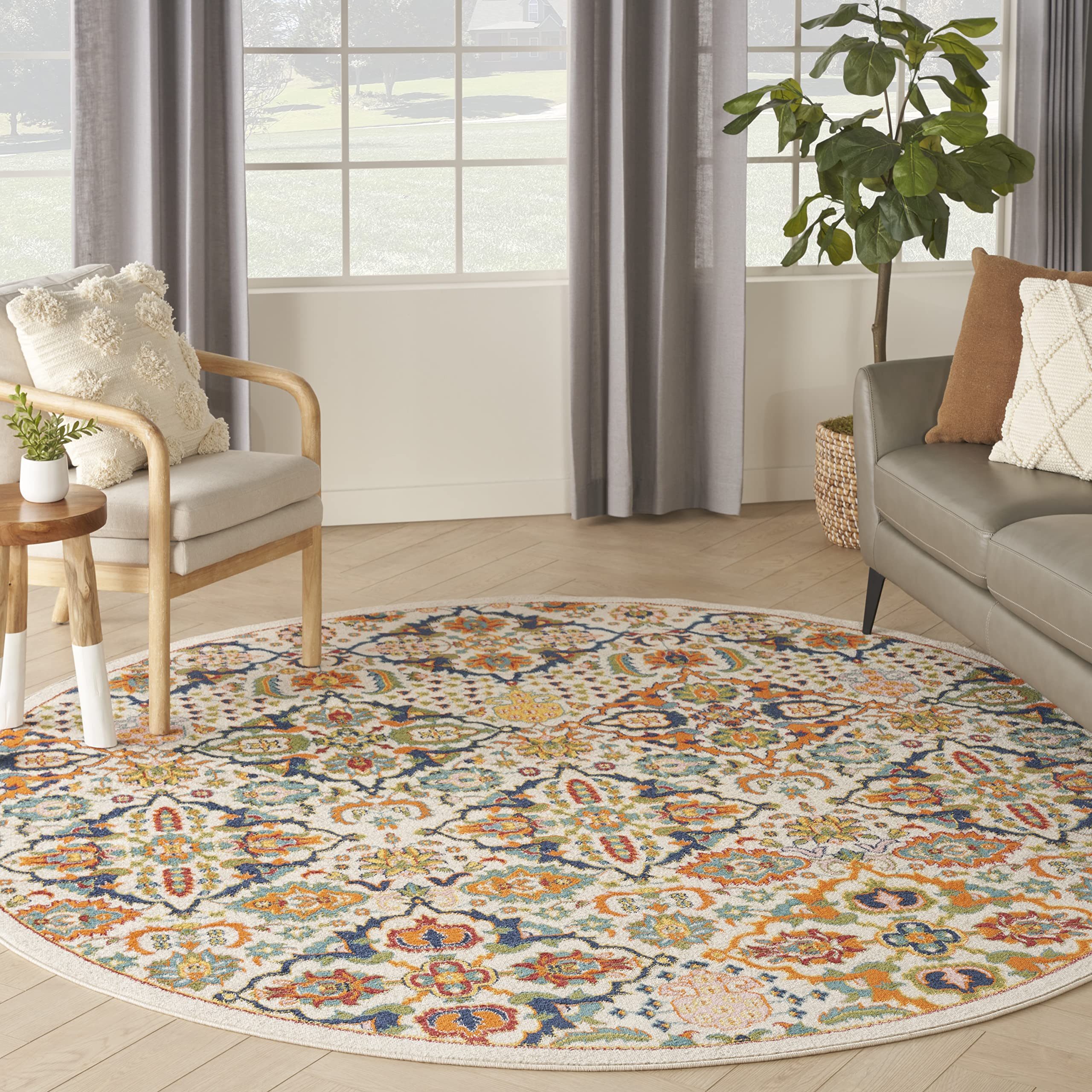 Nourison Allur Persian Ivory/Multi 7'10