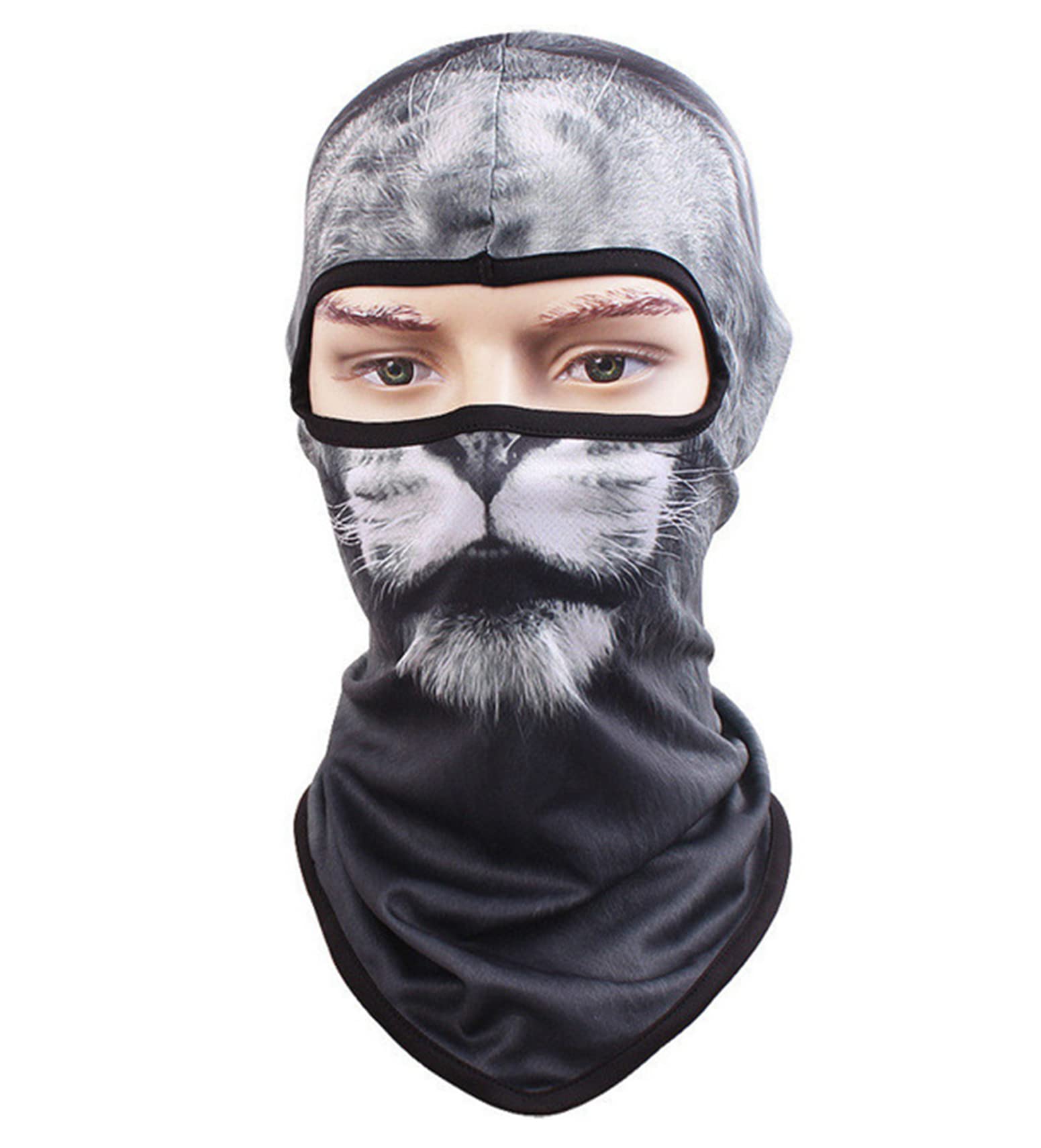 Yahoyaba Outdoor Sports Cycling Dust Mask - Breathable Animal Balaclava Face Cover for Cycling, Skiing, Music Festivals, Raves & Halloween Parties - Perfect for Cold Weather, Costume Events & Outdoor Activities