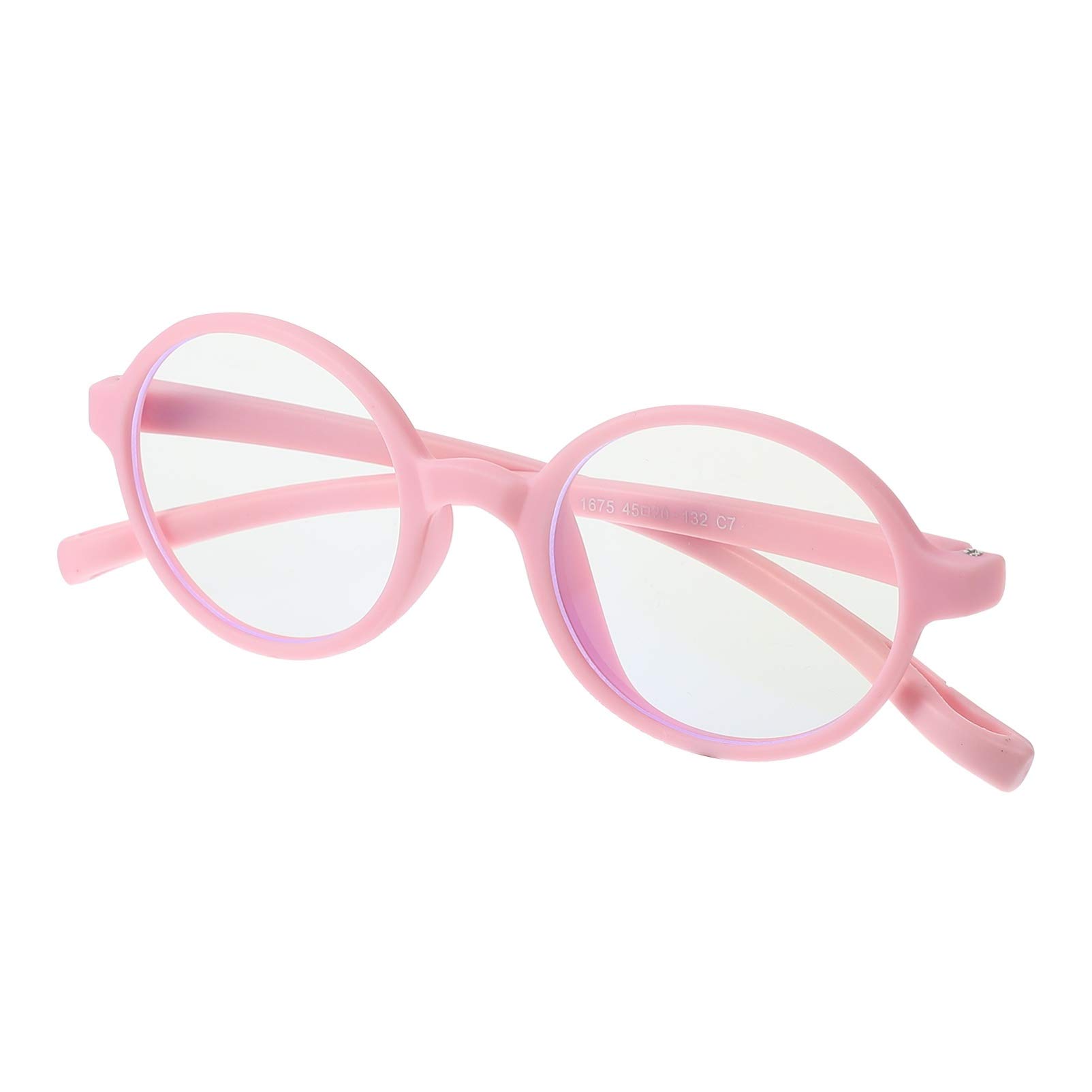 KESYOO Blue Light Blocking Glasses for Kids - Anti Eyestrain Computer & Gaming Glasses with Blue Light Filter (Pink) - Perfect for Online Classes, Screen Time & Digital Device Use