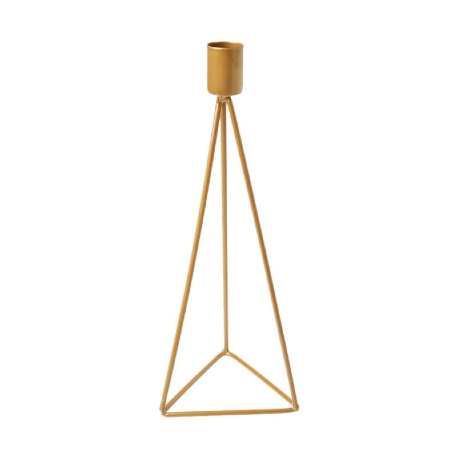 Geometric Triangle Tealight Candle Holder Set of 2 - Modern Candlestick Stand for Wedding, Party & Home Decor - Elegant Tea Light Display for Centerpieces, Tablescapes & Romantic Ambiance