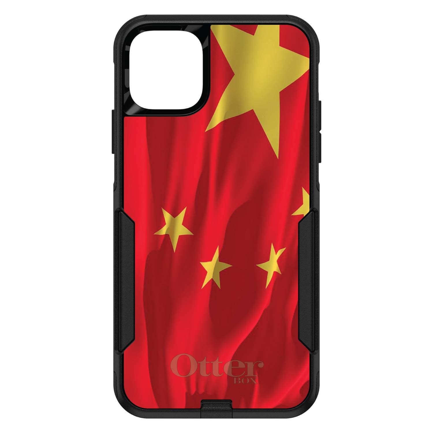 DistinctInk iPhone 11 Case (6.1 Inch Screen) - Durable Protective Phone Cover with Chinese Flag Design | Slim Shockproof Replacement for OtterBox Commuter | Perfect for Travel, Work & Everyday Use