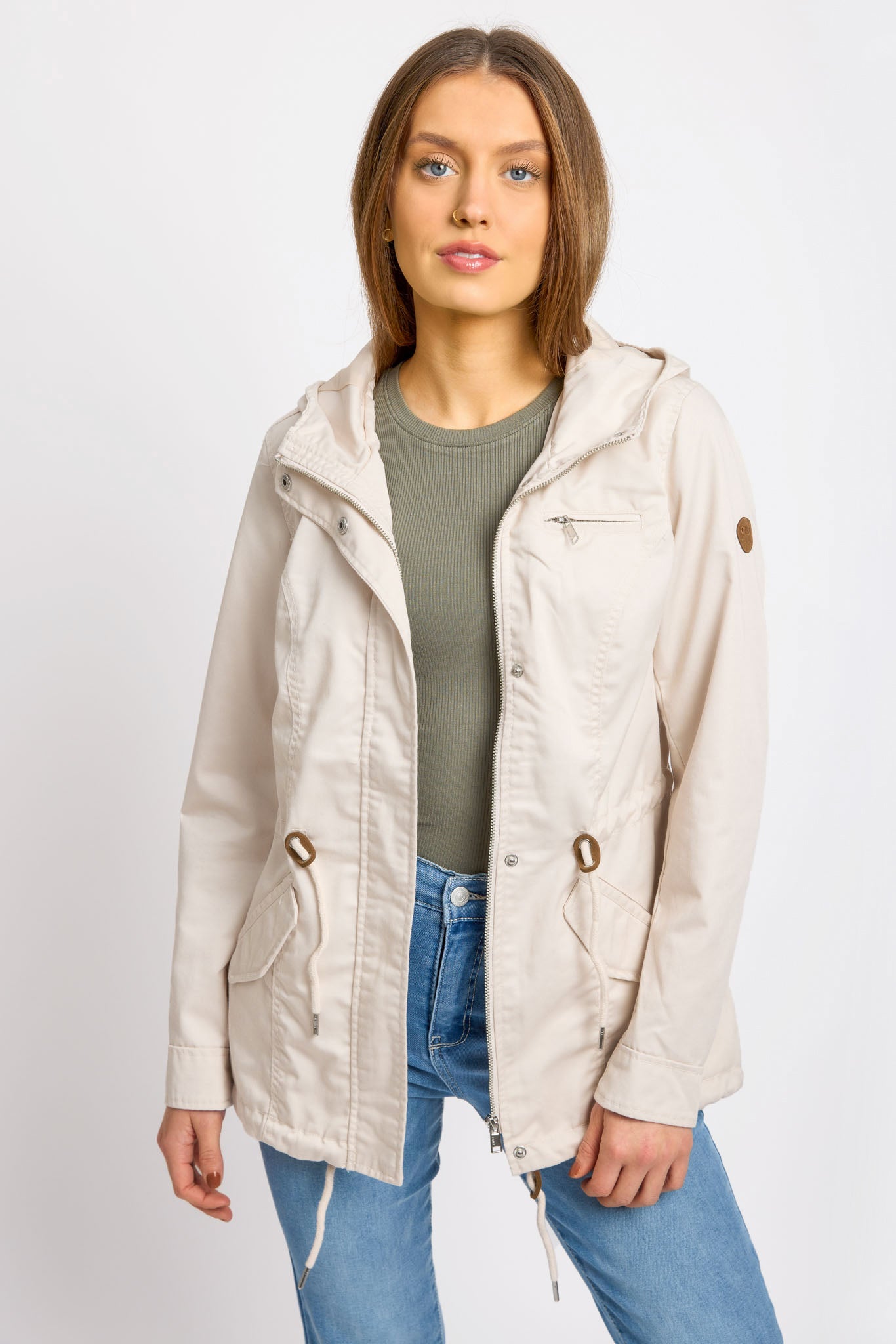 Lorca Canvas Parka for Women - Lightweight Water-Resistant Hooded Jacket for Outdoor Hiking & Casual Wear