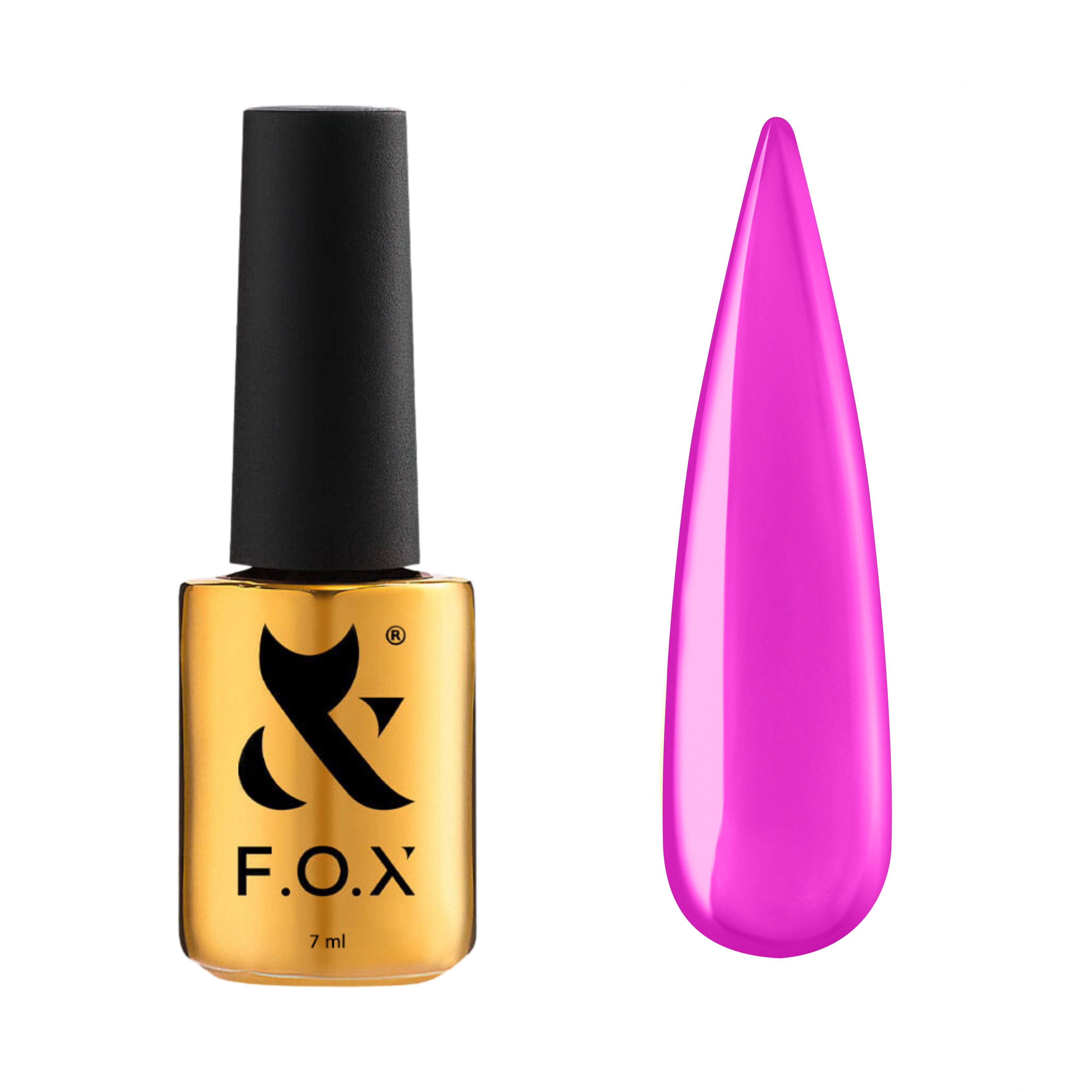 F.O.X Top Rainbow 001 Nail Polish - 7ml Vibrant Long-Lasting Gel Lacquer for Manicures & Pedicures | Perfect for Parties, Weddings & Special Occasions