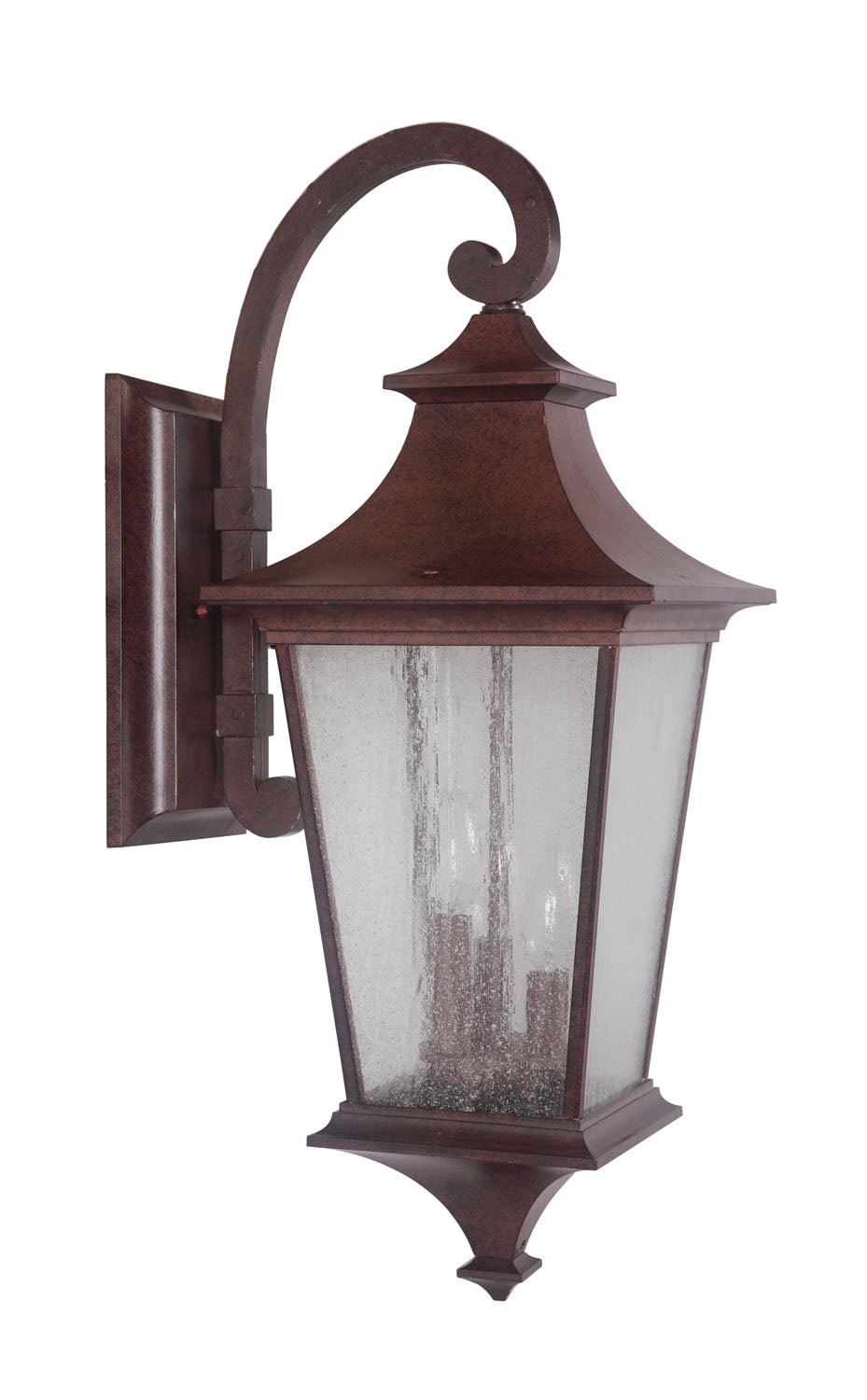 Argent Aged Bronze Textured Three-Light Wall Mount - Elegant Sconce Lighting for Living Room, Bedroom, or Hallway