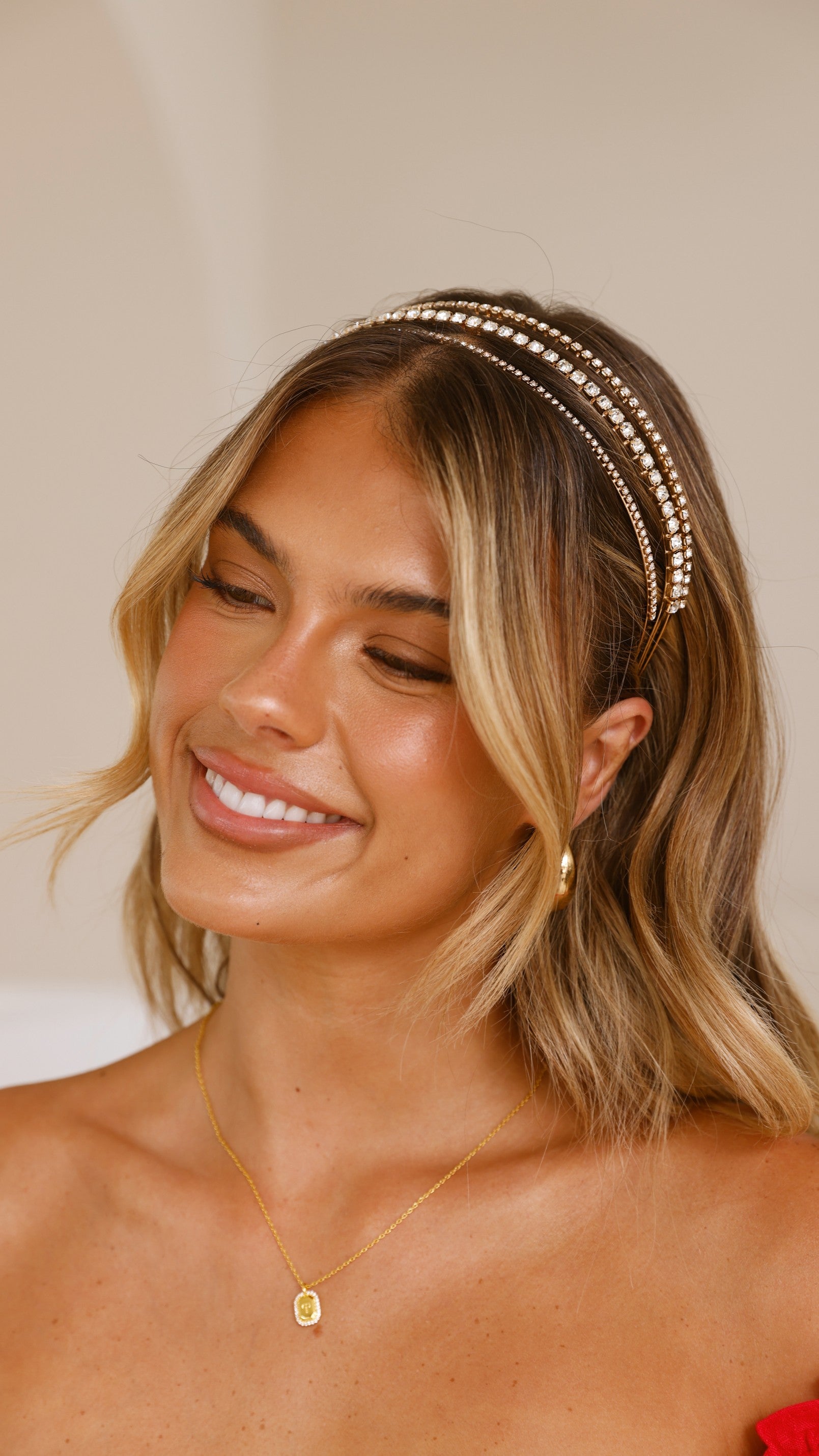 Halsey Crystal Headband for Women - Elegant Rhinestone Hair Accessories for Parties, Weddings & Special Occasions