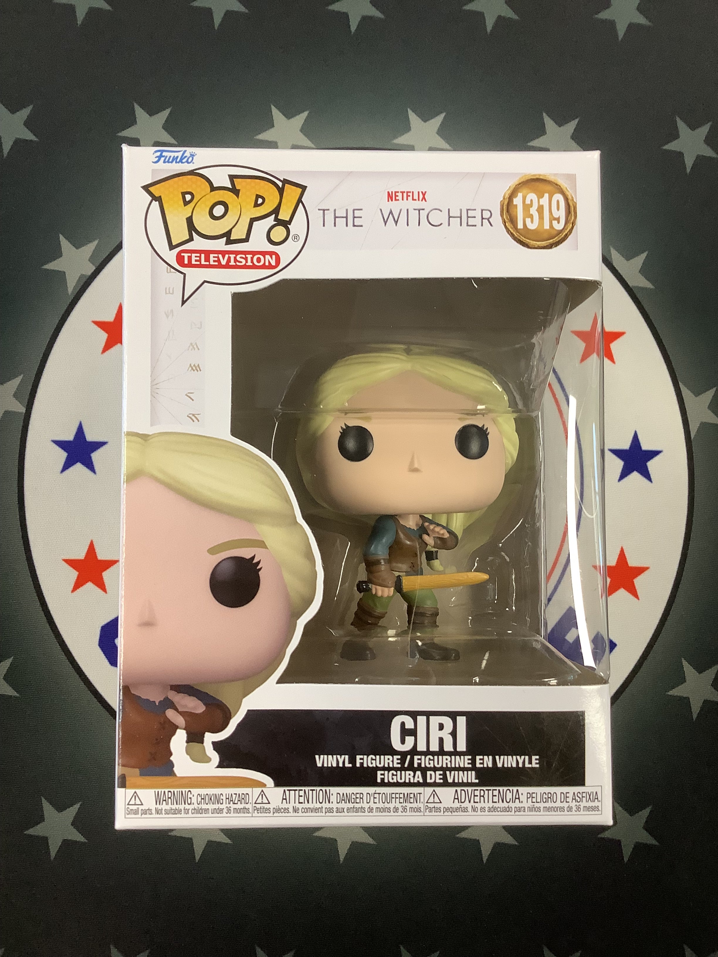 The Witcher Ciri Funko Pop Vinyl Figure #1319 with Protector - Collectible TV Show Merchandise for Fans & Gift Ideas