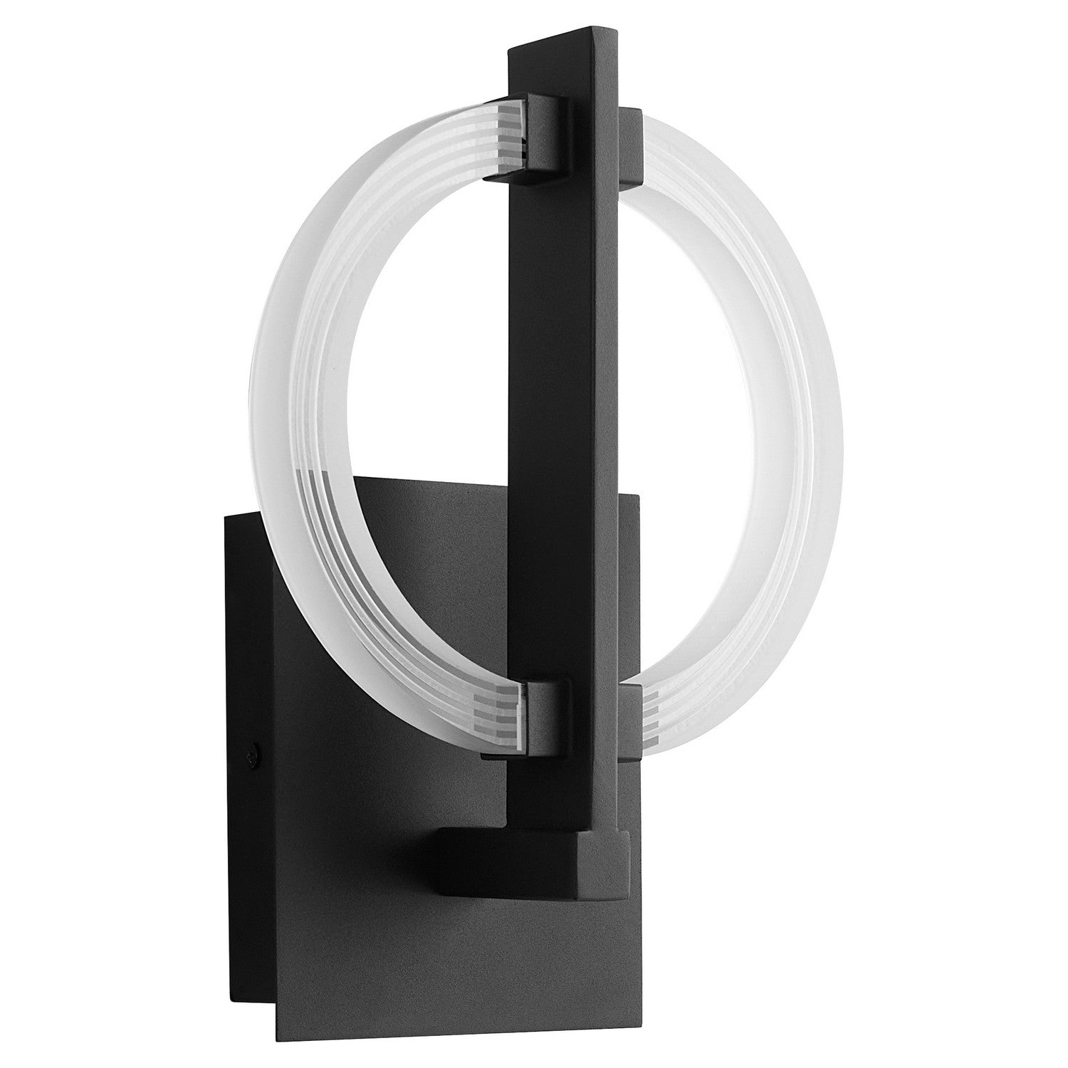 Oxygen ARENA 3 5014 15 Modern Wall Sconce Light Fixture - Black | Indoor Wall Lighting for Living Room, Bedroom & Hallway