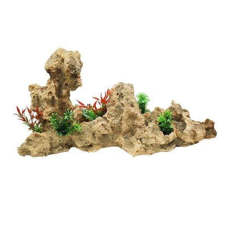 Aquatopia Desert Rock Decoration - 21.6 x 7.8 x 7.2 Inches Natural Stone for Reptile Terrarium, Fish Tank & Home Decor - Perfect for Bearded Dragon Habitat, Aquascaping and Zen Garden Design