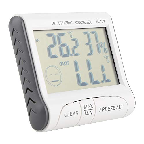 CHICIRIS Digital Refrigerator & Freezer Thermometer - Wireless Indoor/Outdoor Temperature Sensor with Alarm for Food Safety Monitoring | Perfect for Home Kitchen, Restaurant, and Commercial Use