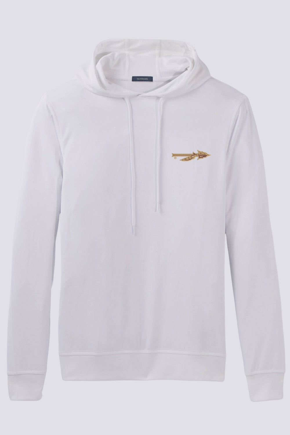Florida State Seminoles Spear Logo Lester Oxford Hoodie - Comfortable Pullover Sweatshirt for College Fans, Game Day & Casual Wear