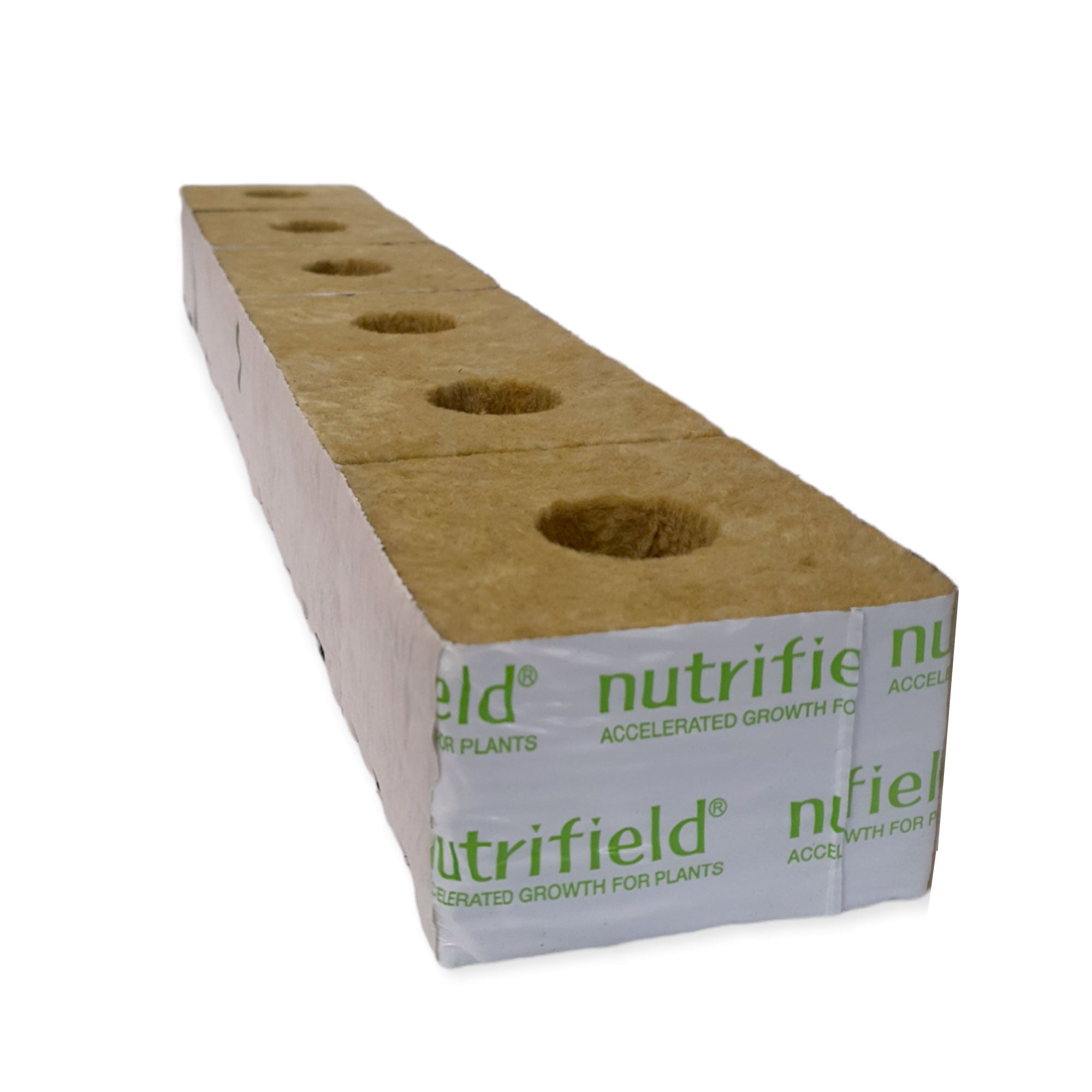 Nutrifield 6-Pack Stonewool Growing Blocks (100x100x65mm) - Hydroponic Seed Starter Cubes for Plant Propagation, Indoor Gardening & Vertical Farming