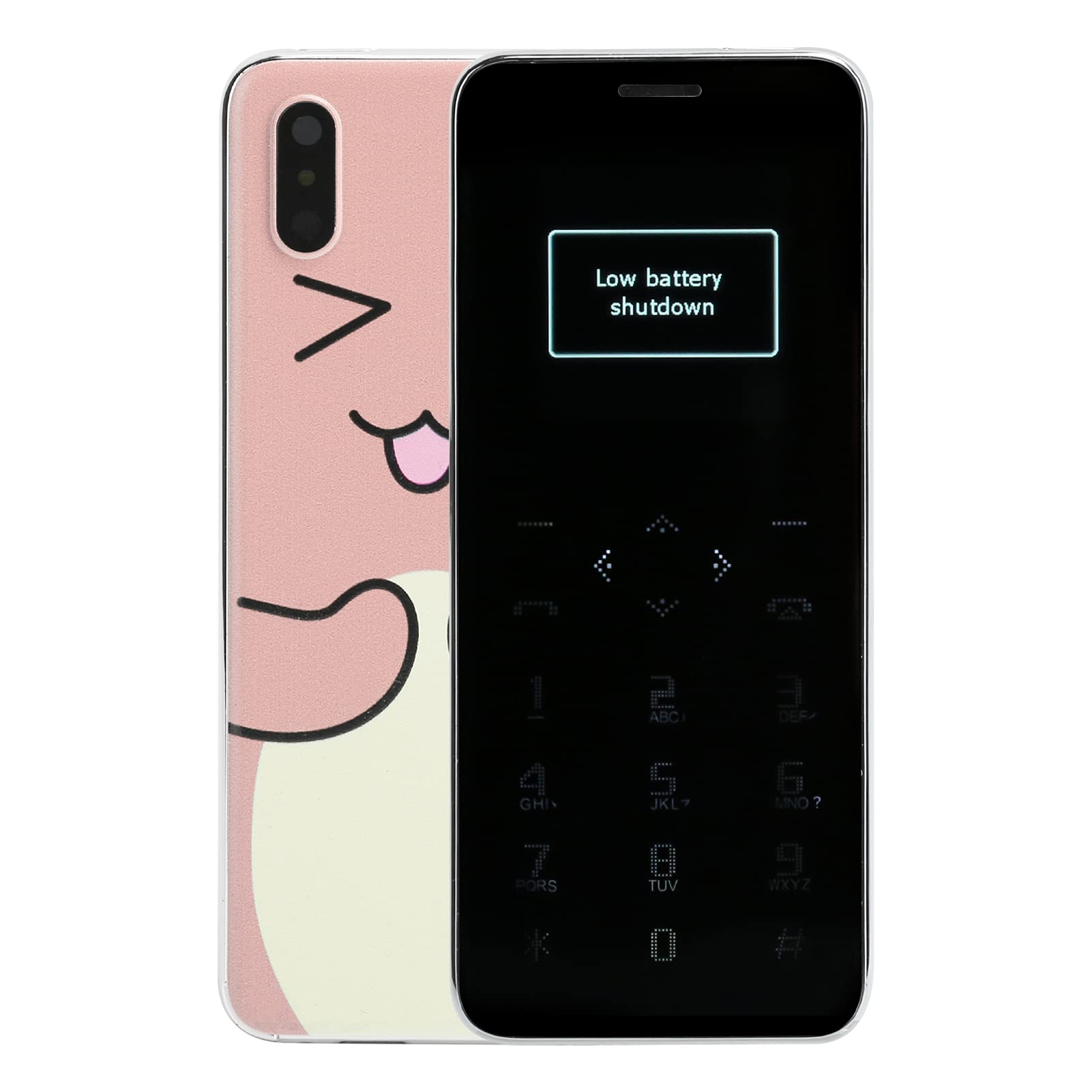 Ultra Slim Mini Cell Phone I8 - Dual SIM Dual Standby, Portable Fashionable Mobile Phone (Apricot) - Perfect for Travel, Business & Everyday Use