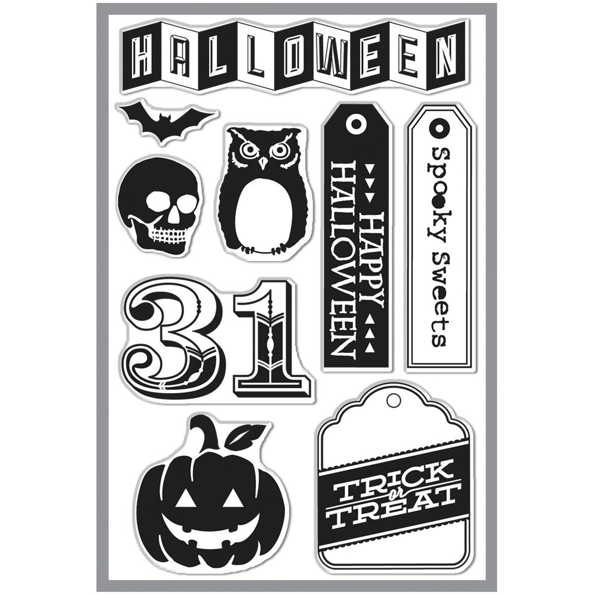 Hero Arts Basic Grey Persimmon Clear Stamps for Card Making, Scrapbooking & DIY Crafts - Premium Quality Rubber Stamps for Paper Crafting Projects