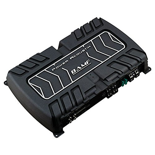 Power Acoustik BAMF4 1800W 4-Channel Car Amplifier - High Power BAMF Series Audio Amp for Car Stereo System, Home Theater & DJ Setup