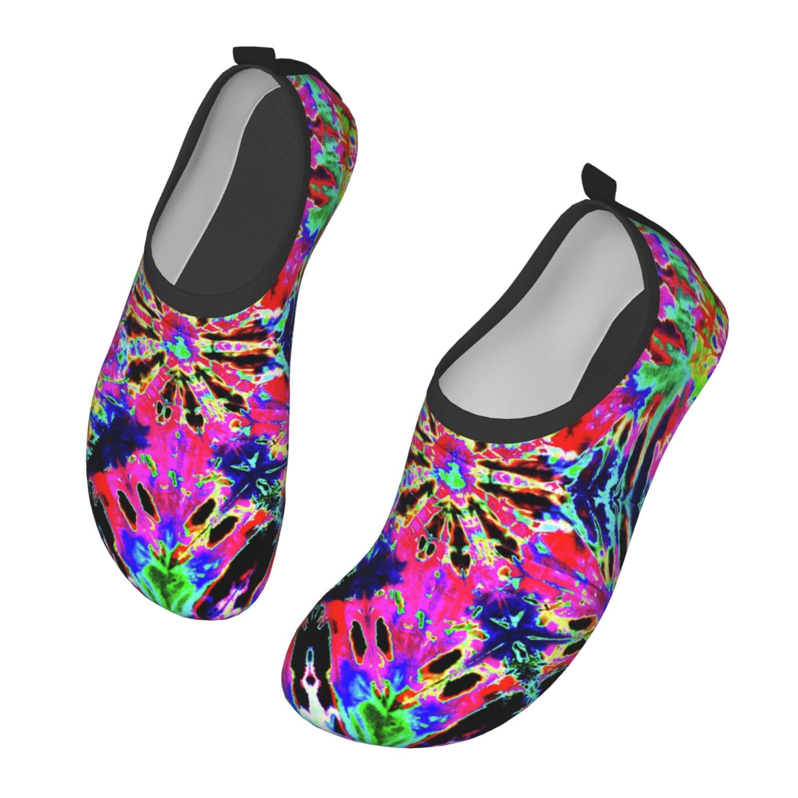 Tie Dye Water Shoes for Women & Men - Quick-Dry Wading Shoes with Non-Slip Sole - Perfect for Beach, Pool, and Water Sports