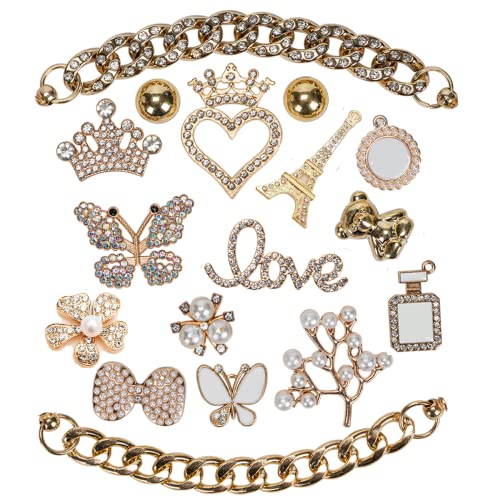 Stylish Women's Jewelry Set - Bling Accessories for Birthday Gifts, Designer Shoe Charms for Girls | Perfect for Parties, Special Occasions & Everyday Wear