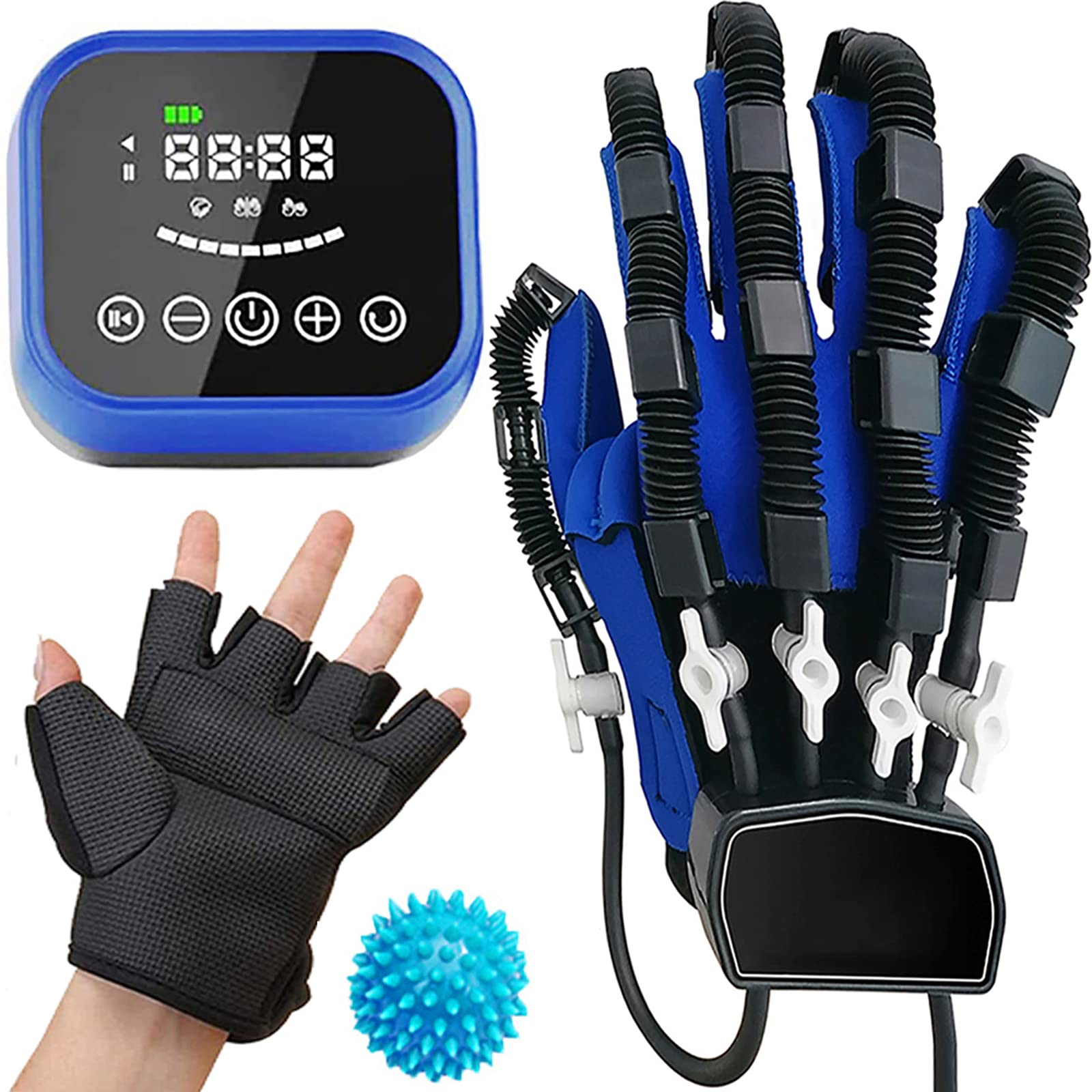 AI Smart Rehabilitation Robot Gloves for Stroke & Hemiplegia Recovery - Pneumatic Therapy Gloves with Touch Screen (Right Hand, XL) - Ideal for Home Physical Therapy & Post-Stroke Rehabilitation Training
