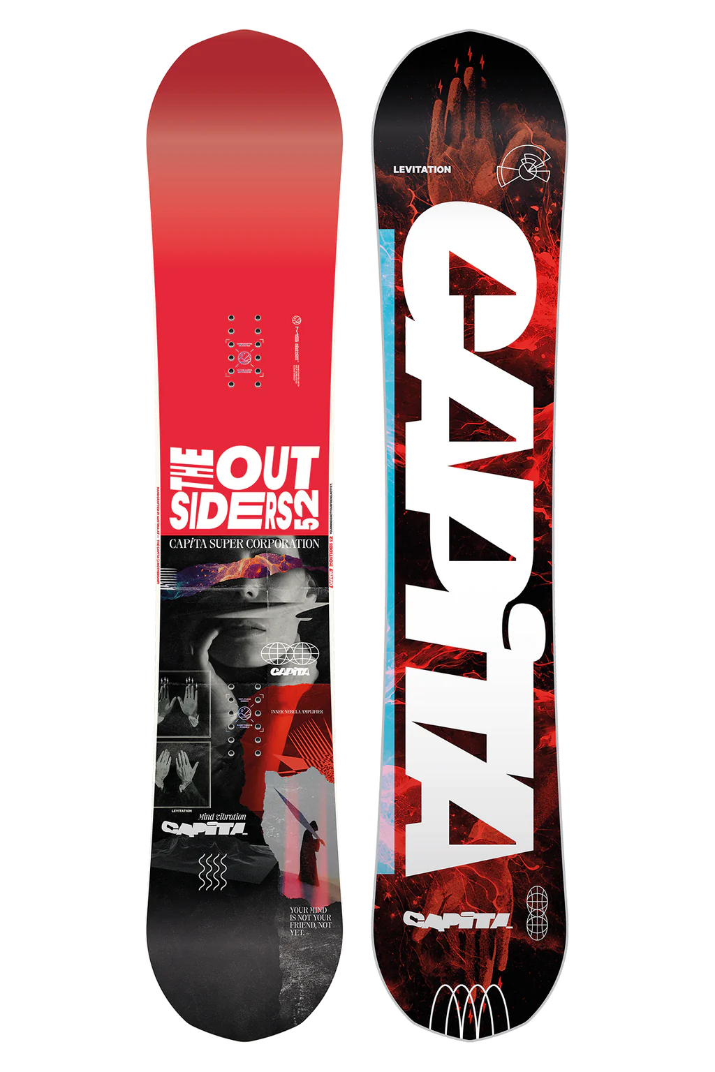 Capita The Outsiders Snowboard 2025 - 152cm All-Mountain Freestyle Snowboard for Men & Women | Perfect for Powder, Park & Backcountry Riding