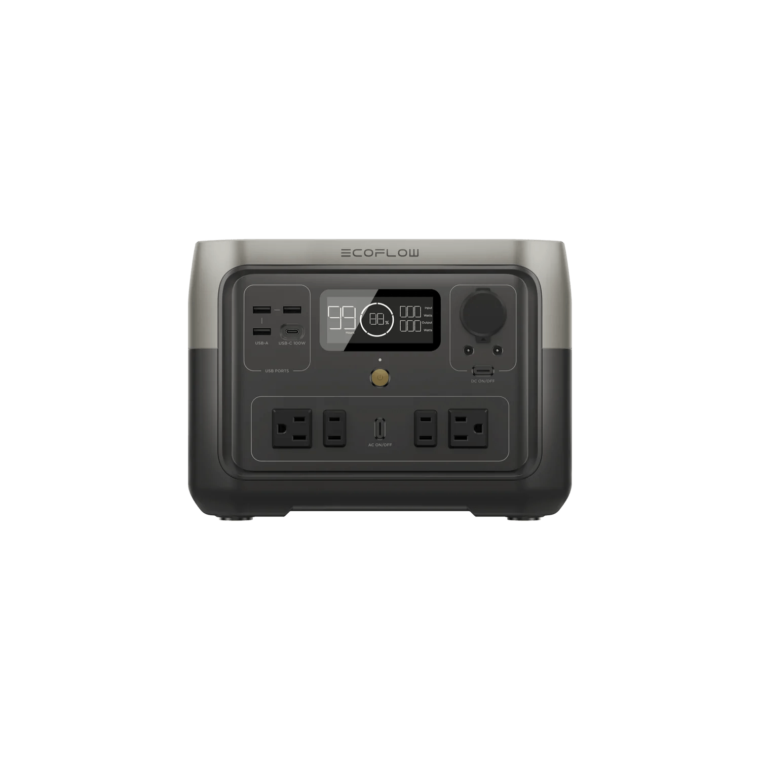 EcoFlow RIVER 2 Max 500W Portable Power Station with 512Wh Capacity - Perfect for Camping, RV Trips, and Emergency Power Backup