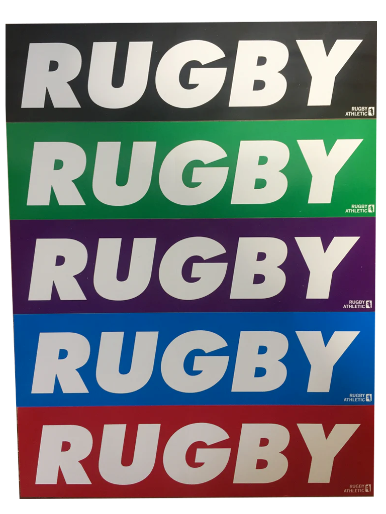 Ruggy Bumper Stickers for Cars - High Quality Vinyl Decals - Perfect for Sports Fans, Team Spirit & Game Day Decor