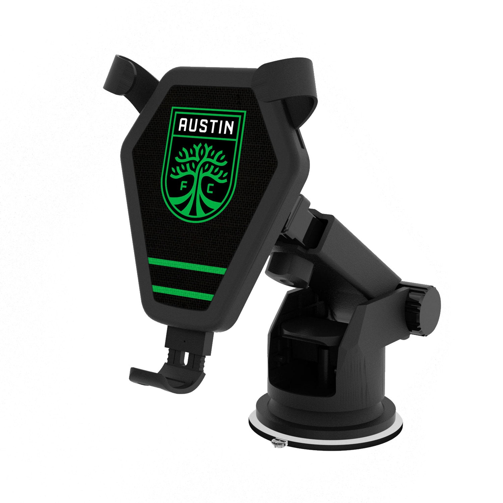 Austin FC Stripe Wireless Car Charger - Fast Qi Charging for iPhone & Android - Perfect for Road Trips & Commuting
