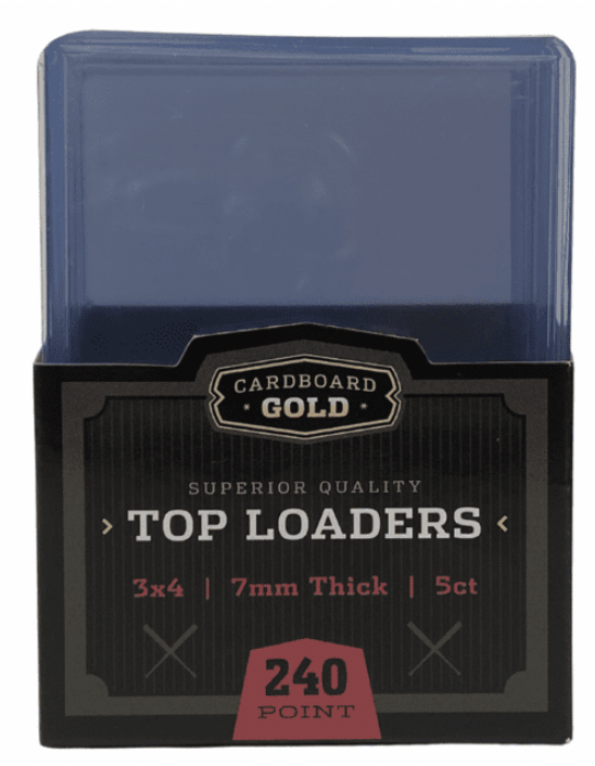 240-Point Top Loader Card Protectors - Premium Trading Card Sleeves for Collectible Cards, Sports Cards & TCG (Perfect for Storage, Display and Gaming)