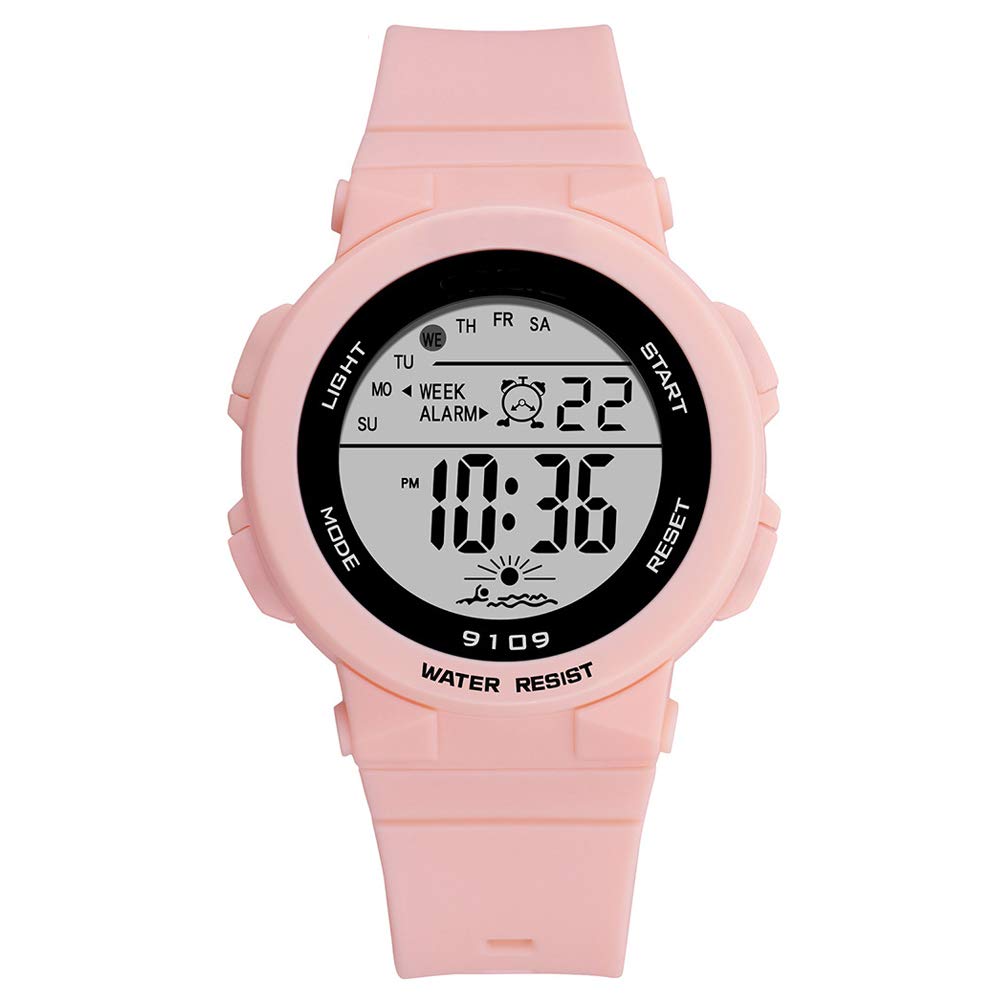 Waterproof LED Digital Sports Watch for Women & Girls - Fitness Tracker, Running, Swimming & Outdoor Activities