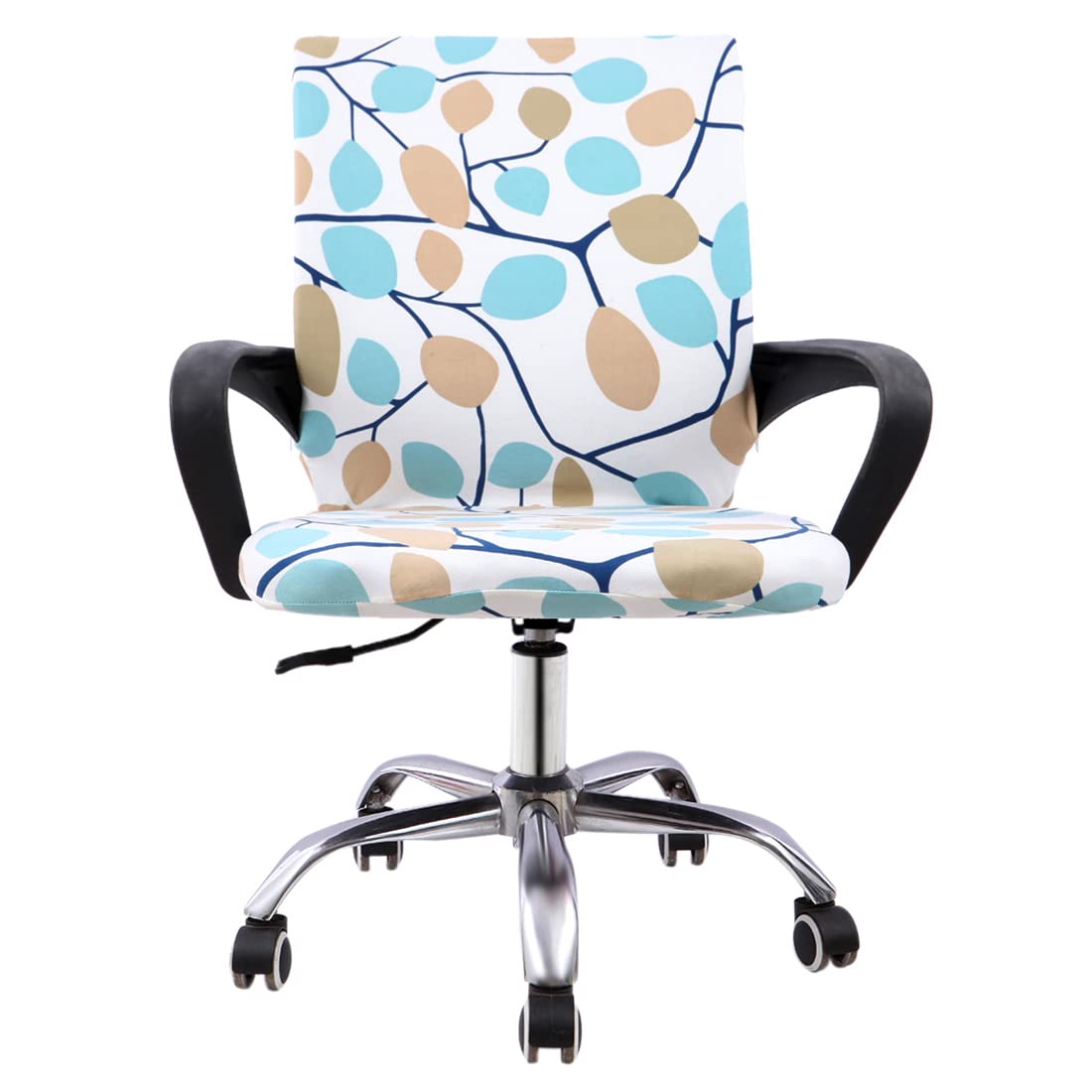 Premium MOCAA Office Chair Cover - Ergonomic Computer Chair Slipcover for Mid Back Chairs, Breathable Stretch Fabric (Chair Not Included, Style 5) - Perfect for Home Office, Gaming & Workspace Comfort