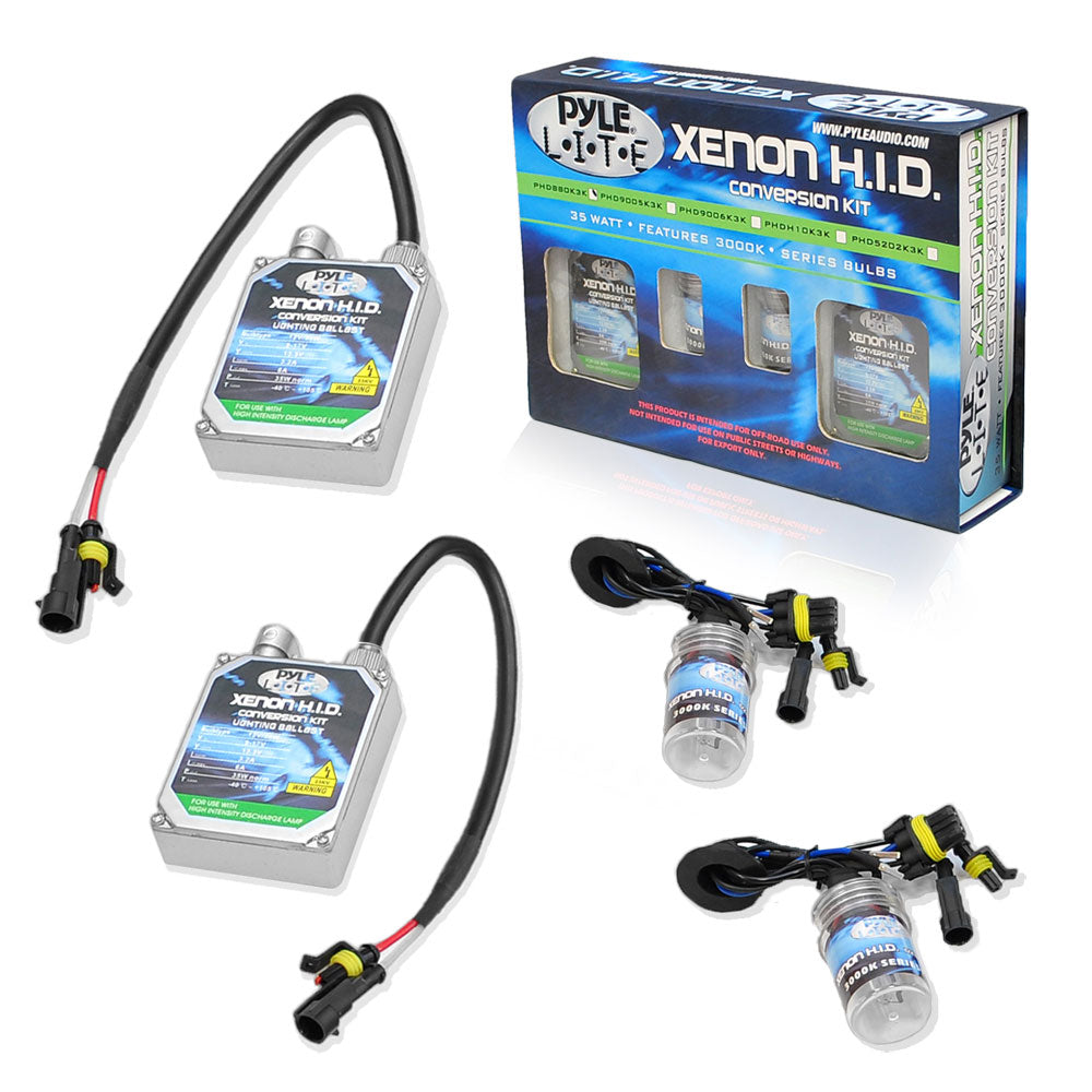 8000K Single Beam H10 HID Xenon Headlight Bulbs - High Intensity Discharge for Brighter Night Driving, Fog Lights, and Off-Road Vehicles
