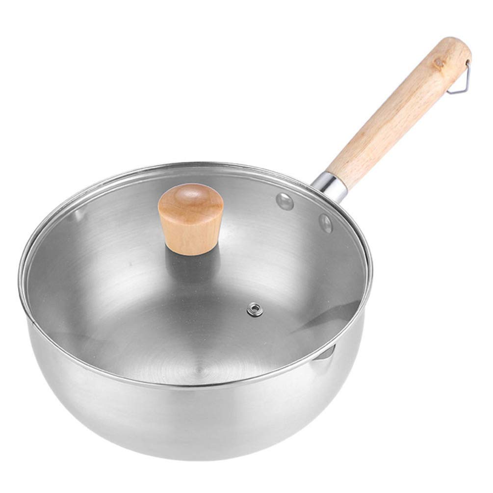 DOITOOL 20cm Stainless Steel Milk Pot Butter Warmer - Nonstick Saucepan for Melting Butter, Cooking Noodles & Soup - Perfect for Kitchen, Coffee Shops & Home Baking