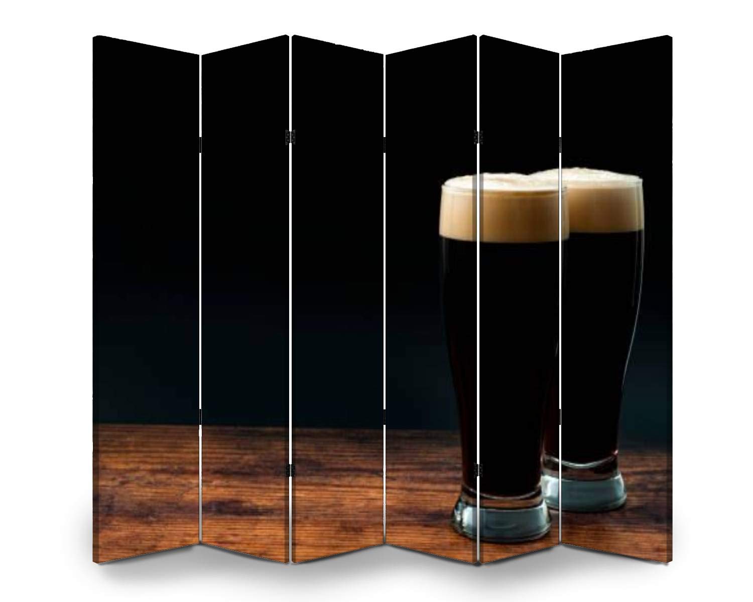 6-Panel Folding Room Divider Screen - Freestanding Privacy Partition for Indoor/Outdoor Use - Bitter Alcohol Deterrent & Space Separator - Perfect for Home, Office, Dorm or Event Privacy Protection