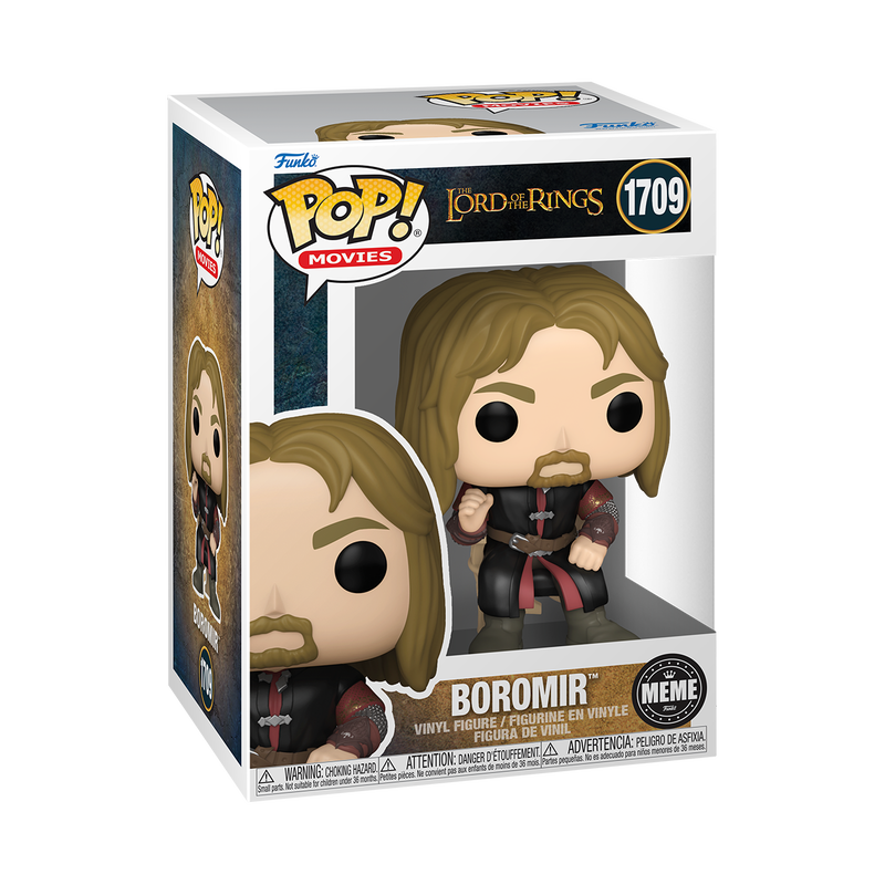BOROMIR Funko Pop Lord of The Rings 1709 - One Does Not Simply Walk Into Mordor Meme - Collectible Vinyl Figure with Protector Case - Perfect for LOTR Fans, Movie Collectors, and Gift Giving