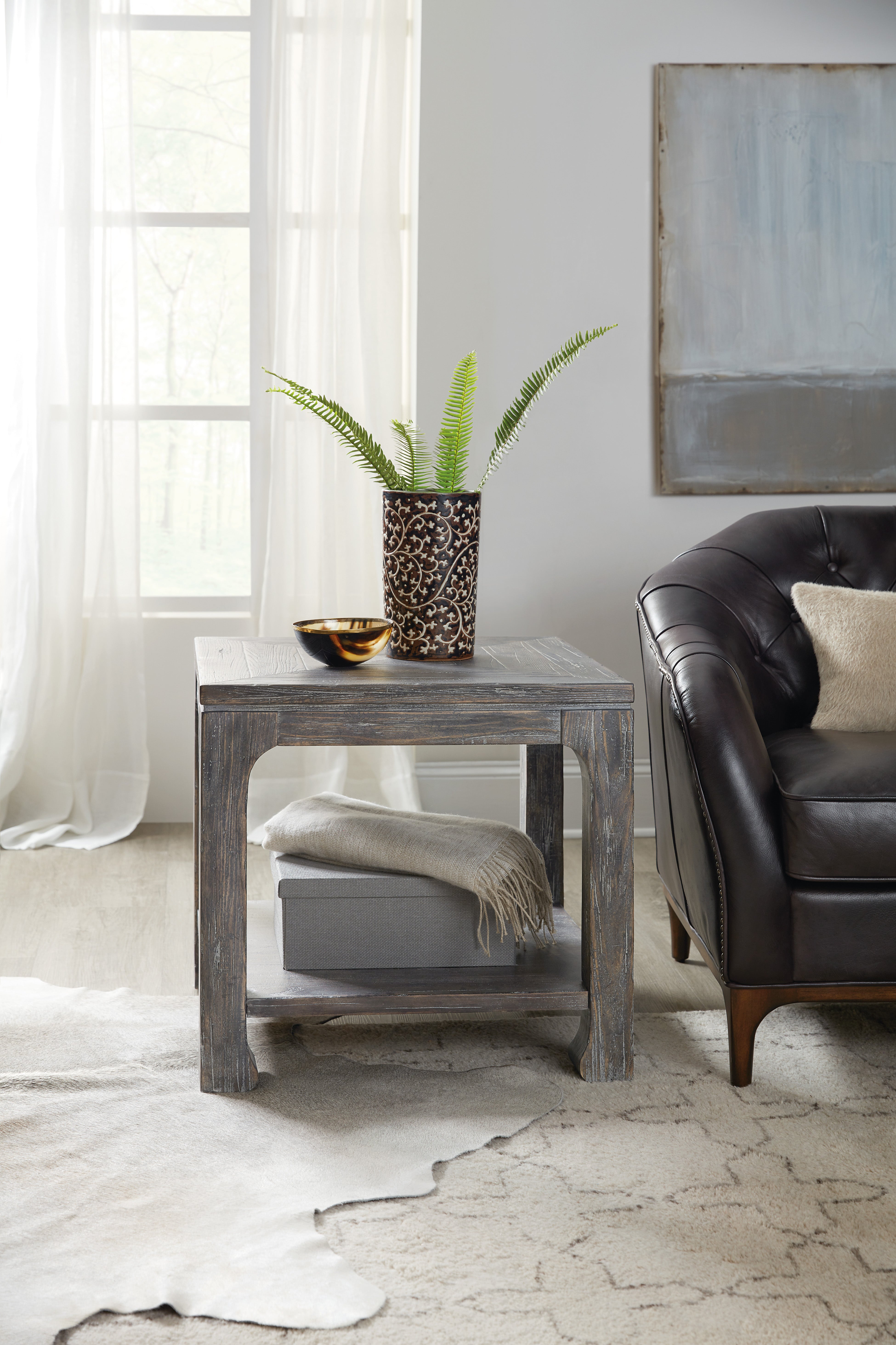 Beaumont Square End Table - Modern Side Table for Living Room, Bedroom, or Office - Perfect for Lamps, Books, and Decor