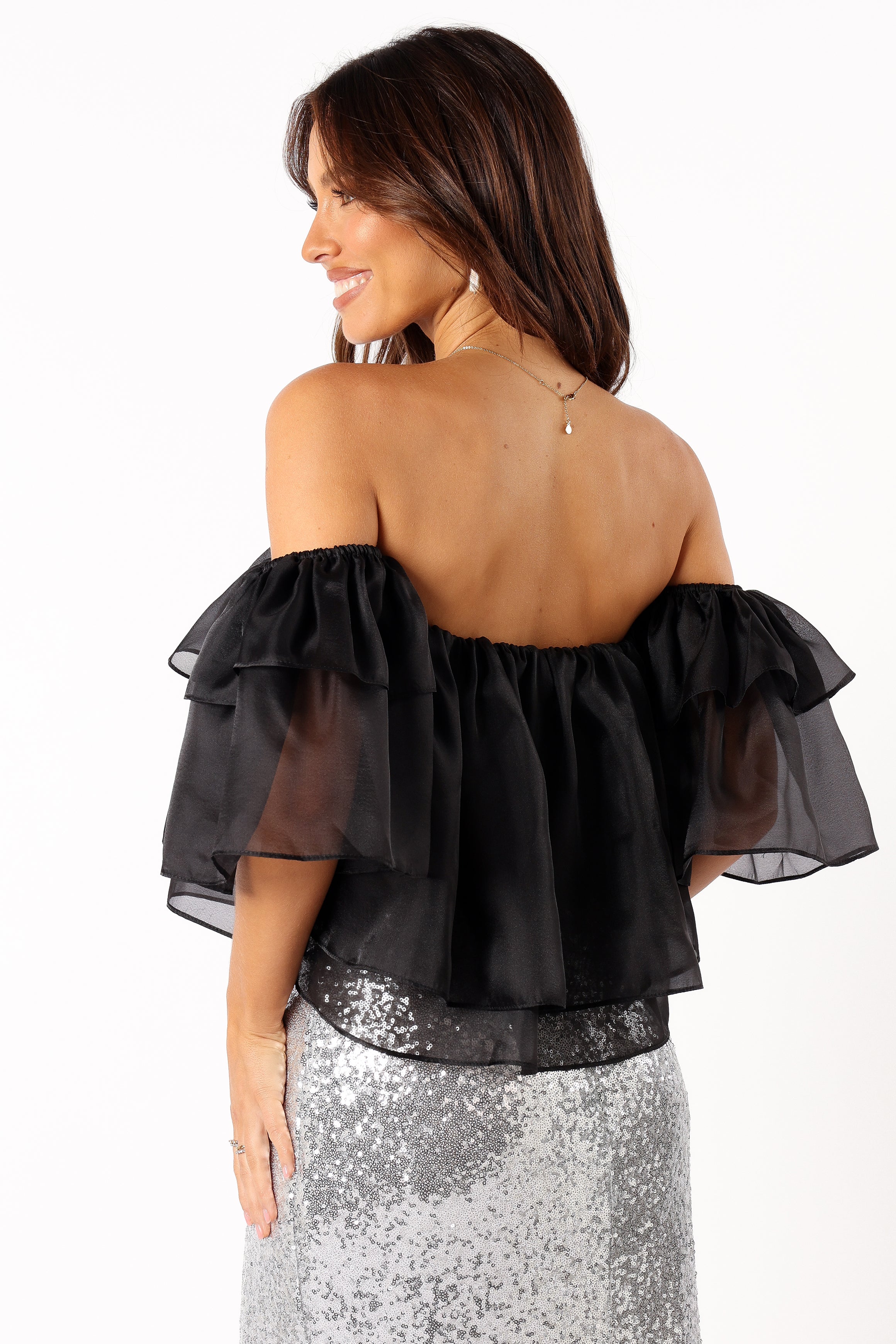 Deedi Women's Off Shoulder Tops - Sexy Sleeveless Blouse for Summer, Casual & Party Wear - Black