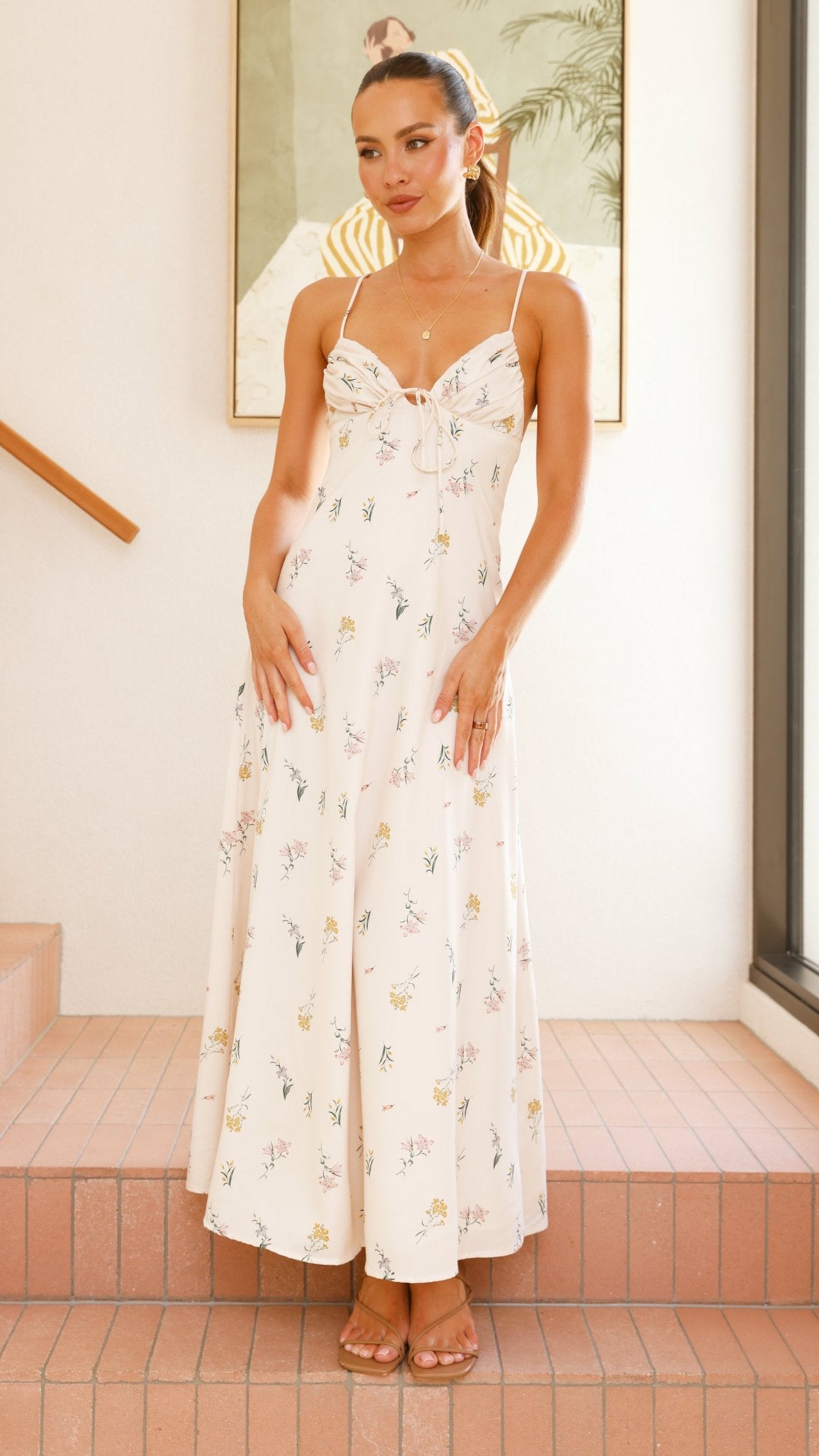 Coco Maxi Dress Wildflower - Flowy Bohemian Summer Dress for Women | Perfect for Beach Vacations, Music Festivals & Casual Outings